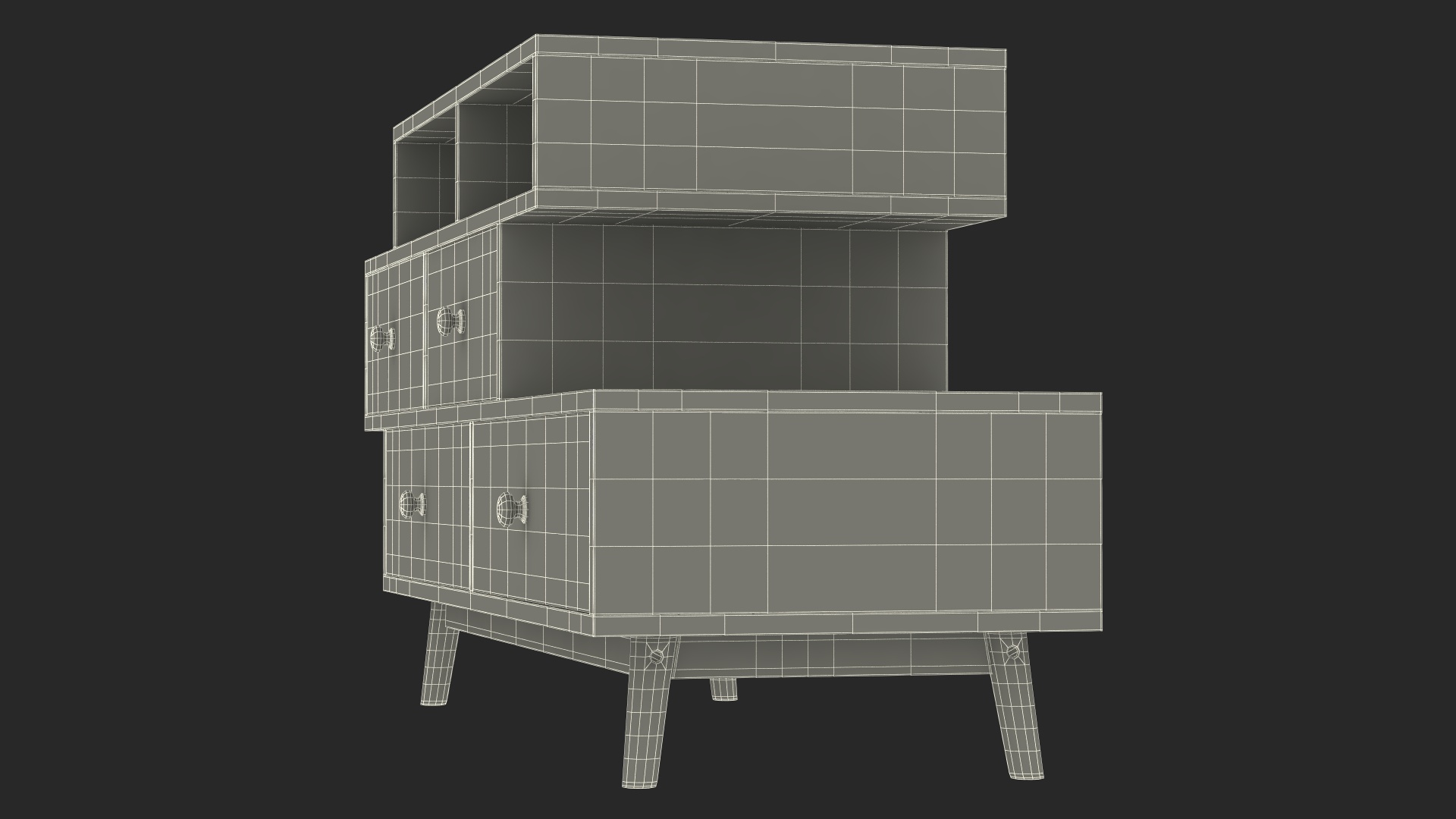 Sideboard Irvine Green 3D