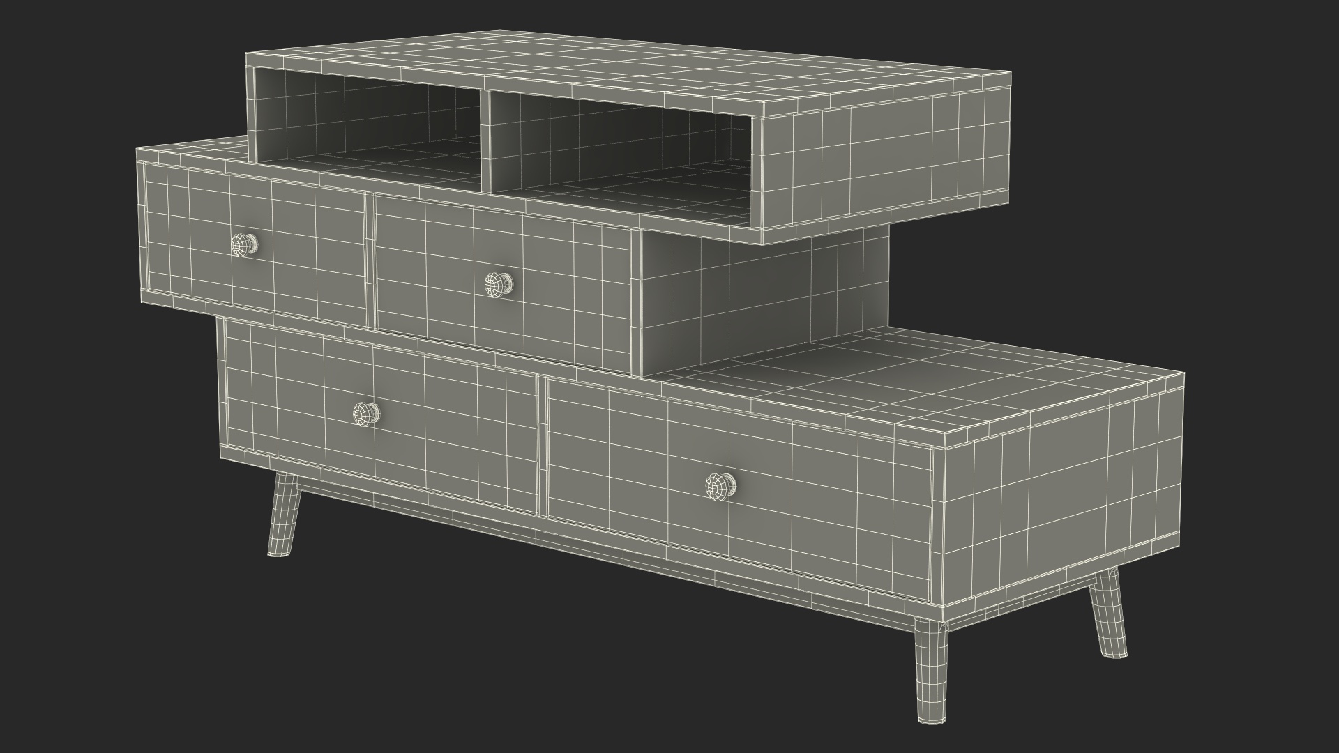 Sideboard Irvine Green 3D
