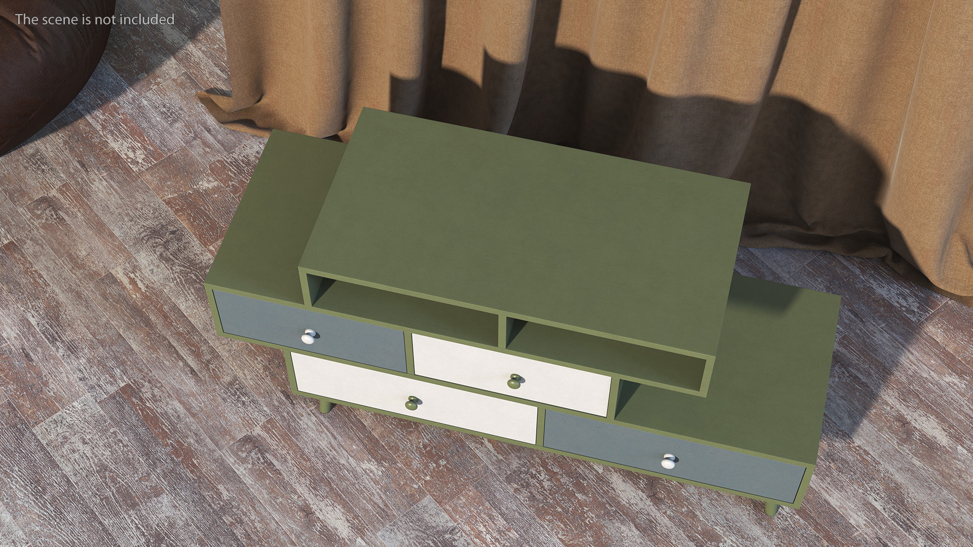 Sideboard Irvine Green 3D