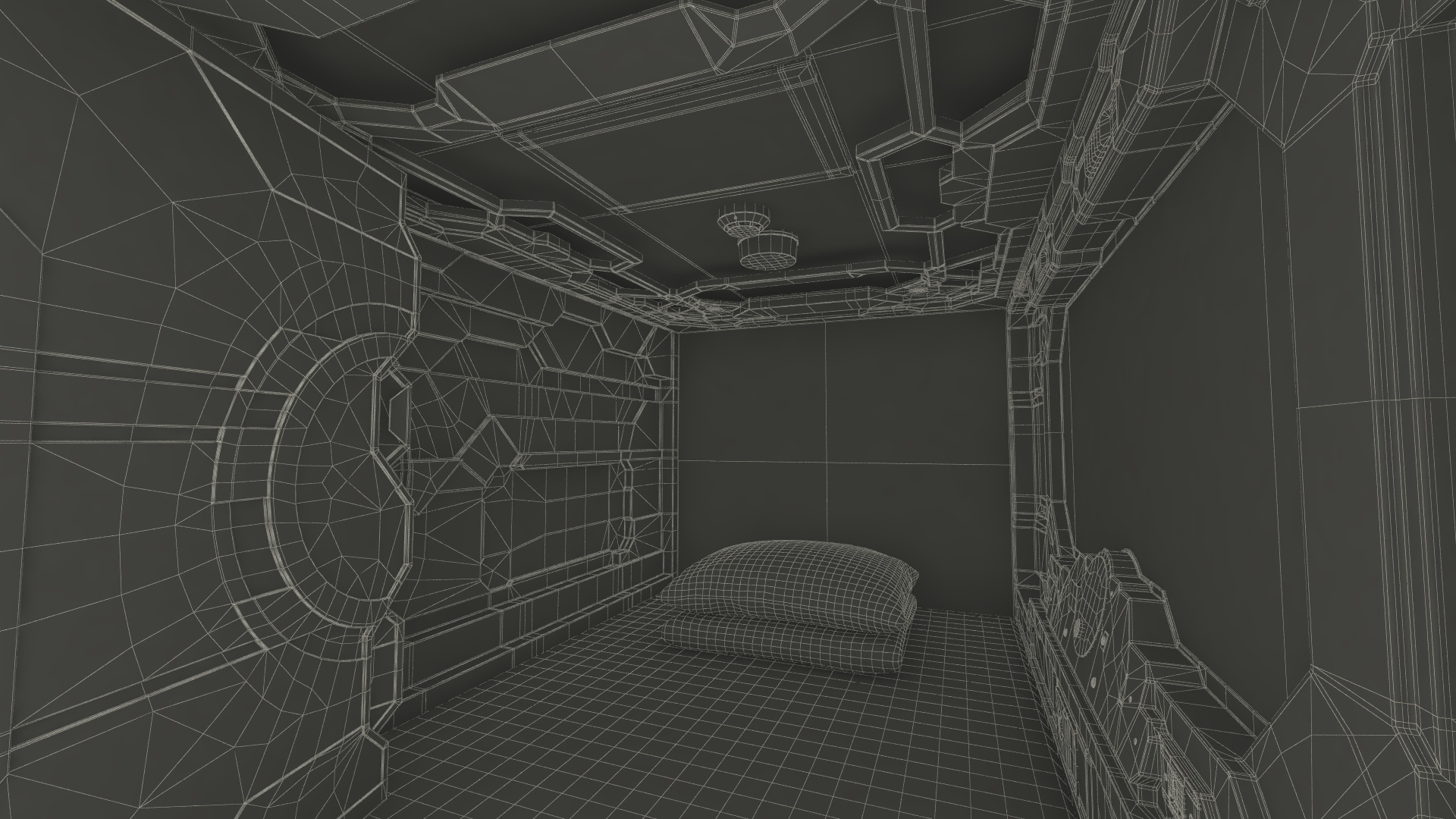 3D Capsule Hotel Pods model