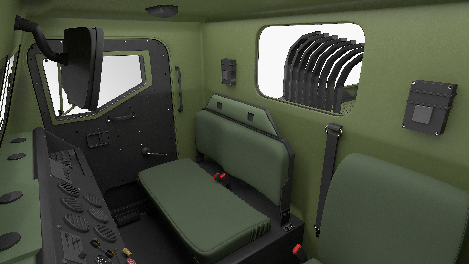 3D model Military Cargo Truck OshKosh MTVR MK23 Rigged