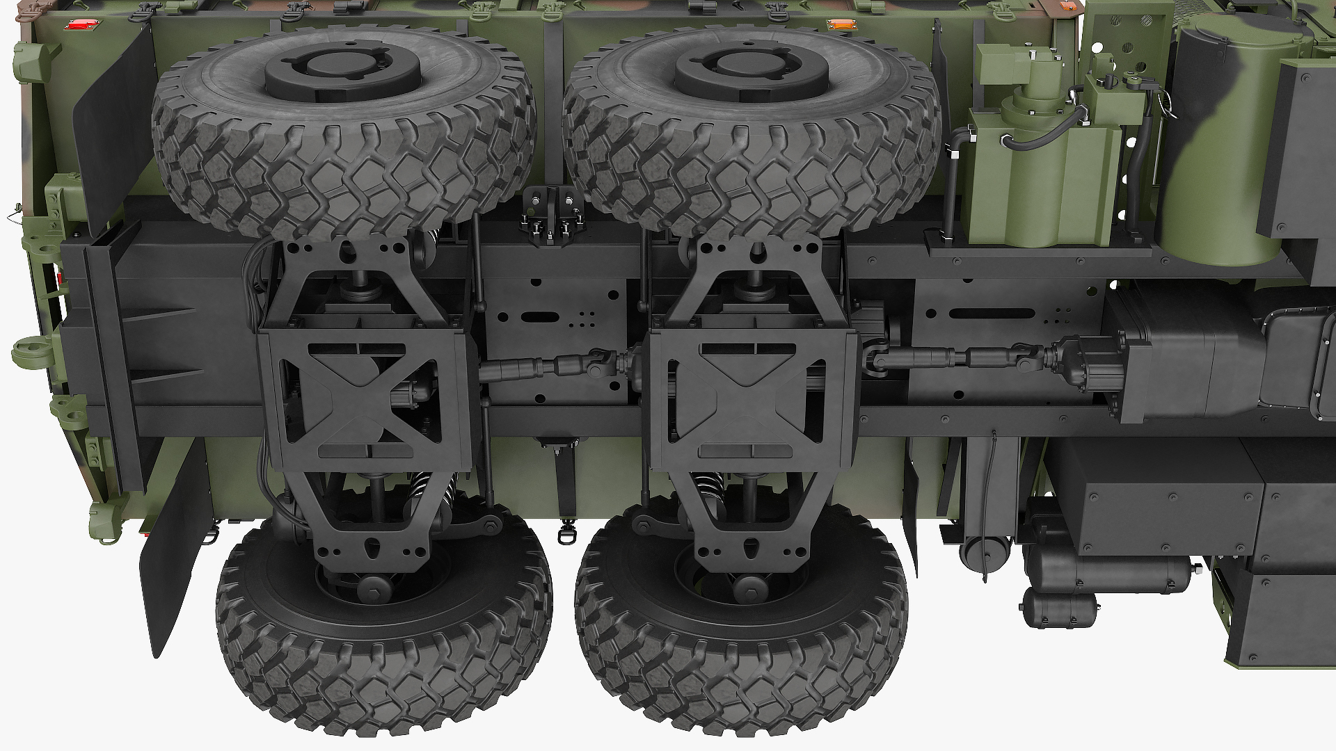 3D model Military Cargo Truck OshKosh MTVR MK23 Rigged