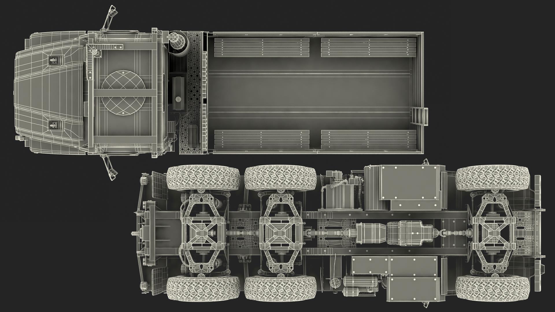 3D model Military Cargo Truck OshKosh MTVR MK23 Rigged