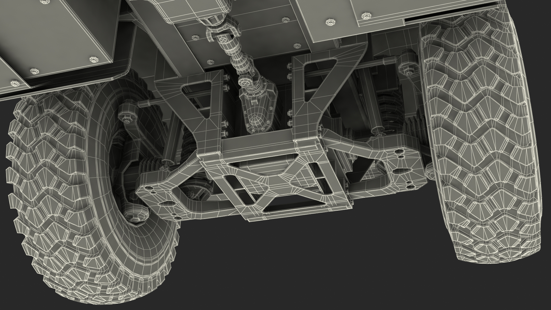 3D model Military Cargo Truck OshKosh MTVR MK23 Rigged