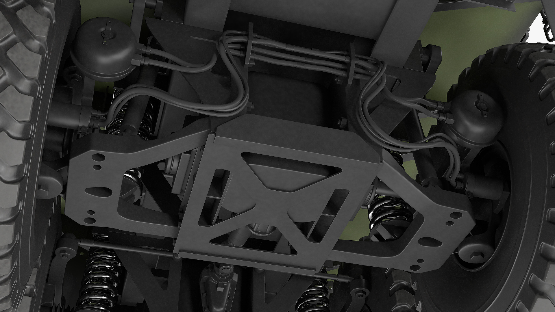 3D model Military Cargo Truck OshKosh MTVR MK23 Rigged