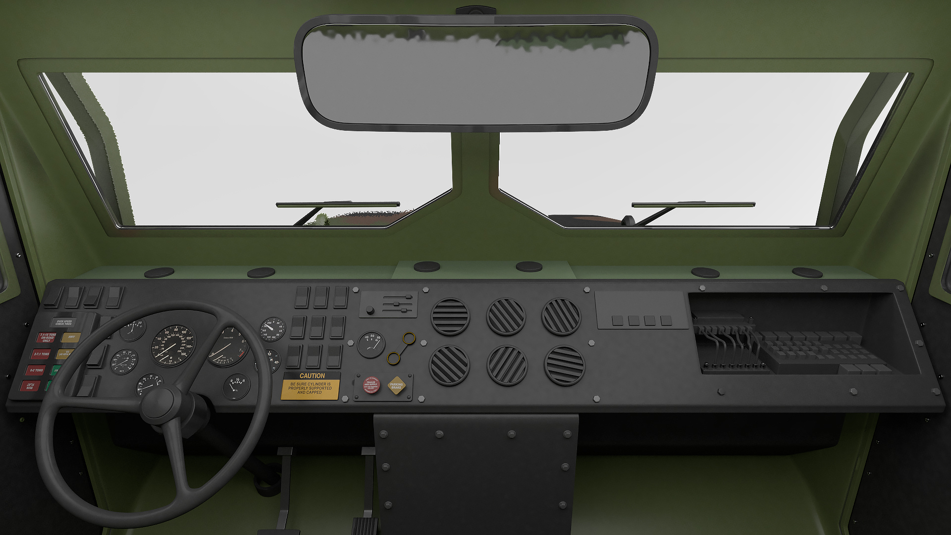 3D model Military Cargo Truck OshKosh MTVR MK23 Rigged