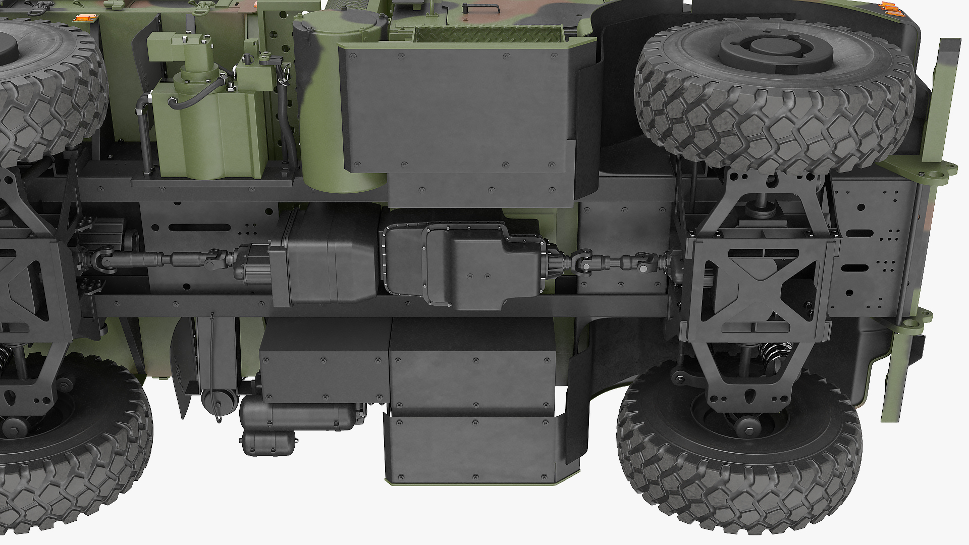 3D model Military Cargo Truck OshKosh MTVR MK23 Rigged