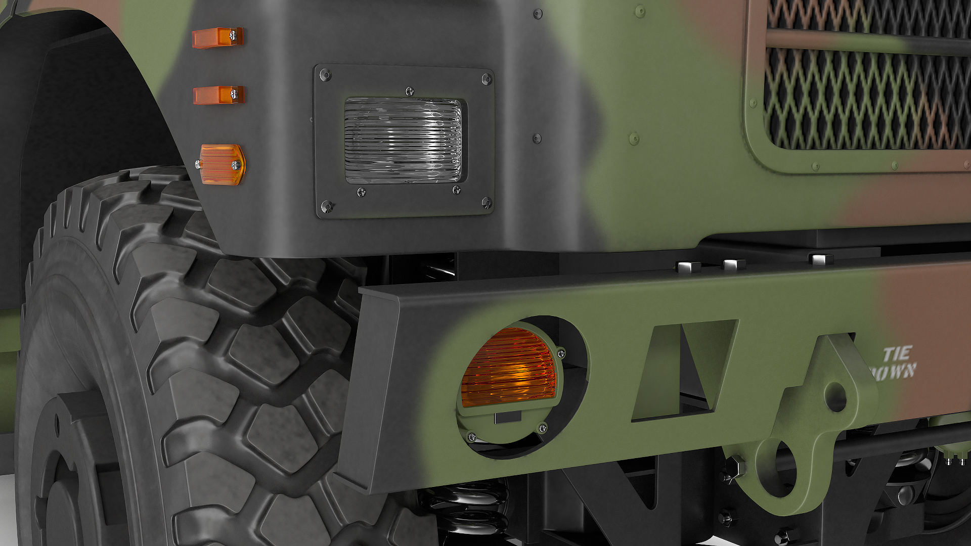 3D model Military Cargo Truck OshKosh MTVR MK23 Rigged