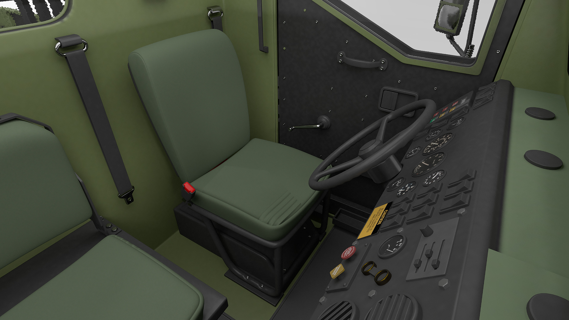 3D model Military Cargo Truck OshKosh MTVR MK23 Rigged
