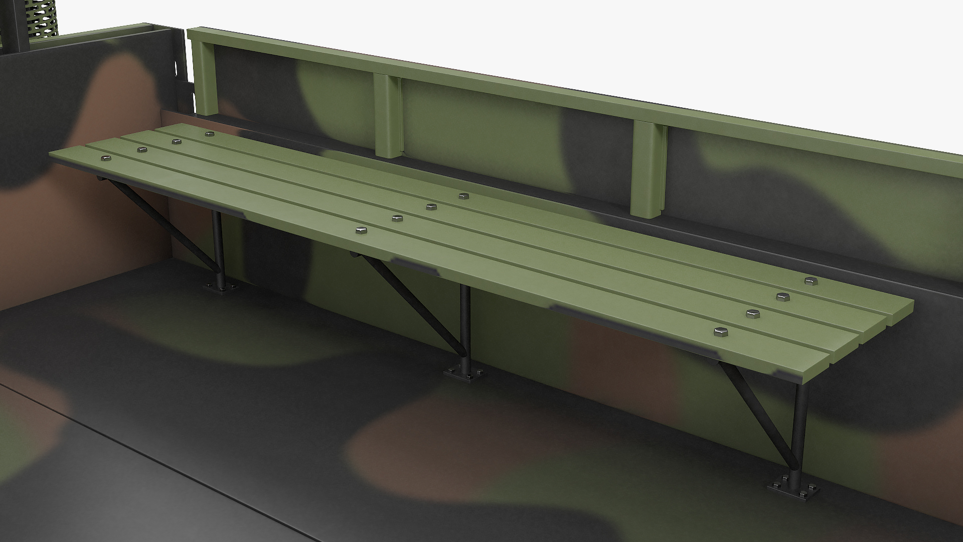 3D model Military Cargo Truck OshKosh MTVR MK23 Rigged