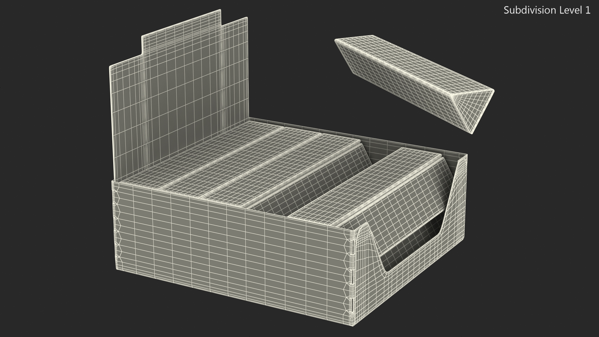 3D model Toblerone White Chocolates Box