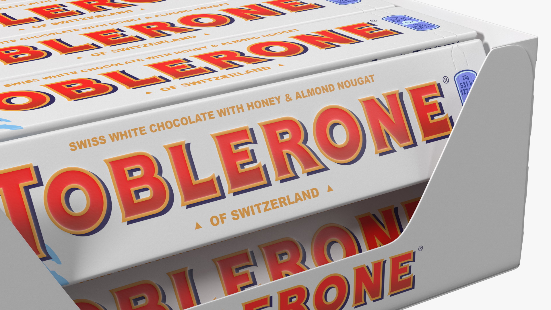 3D model Toblerone White Chocolates Box