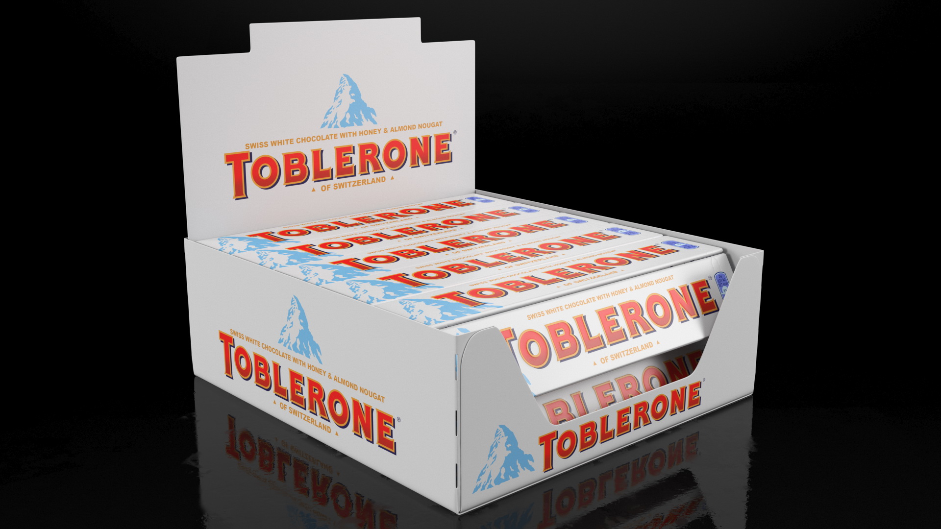3D model Toblerone White Chocolates Box