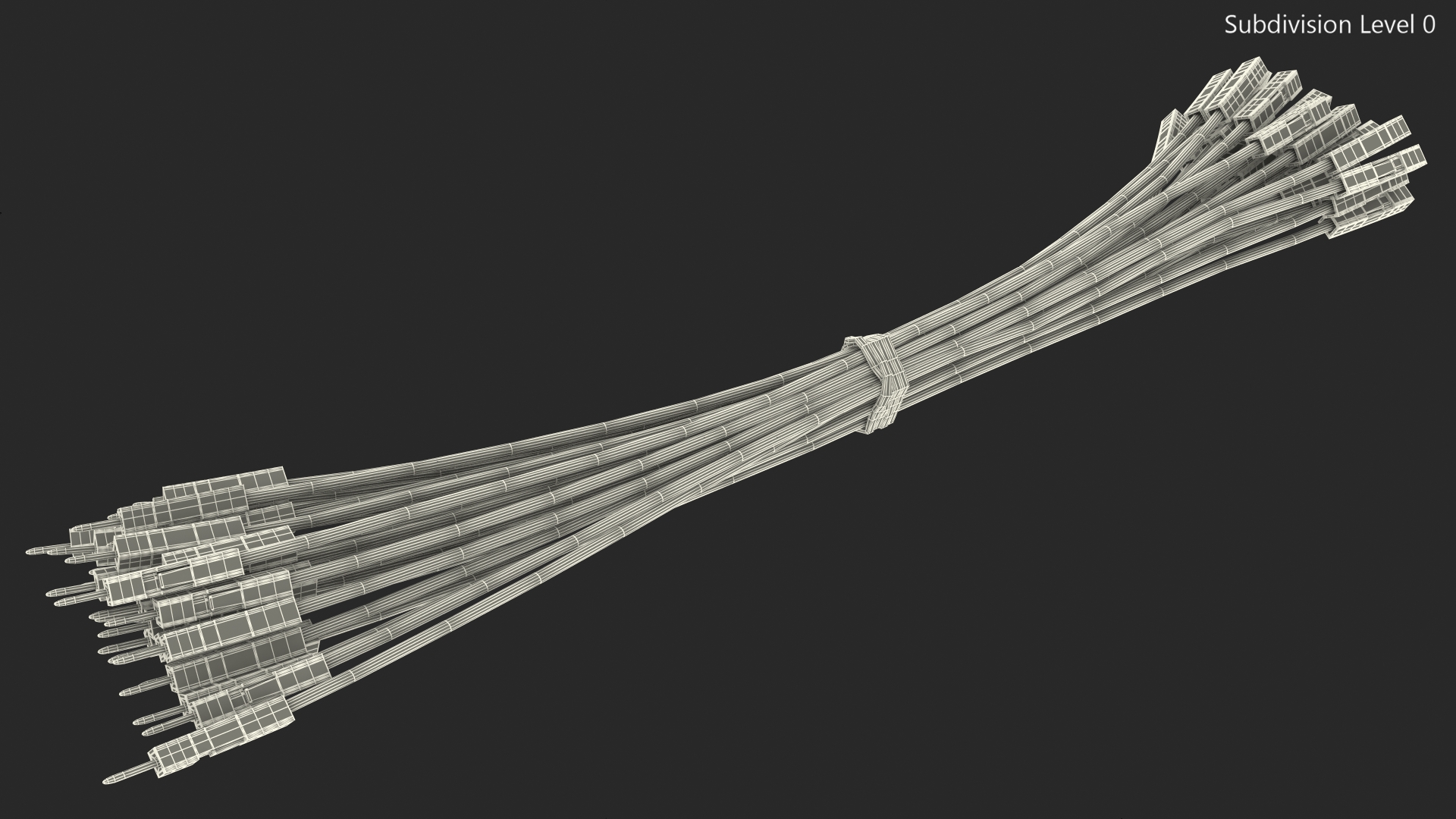 Jumper Wires Bundle Multicolored 3D