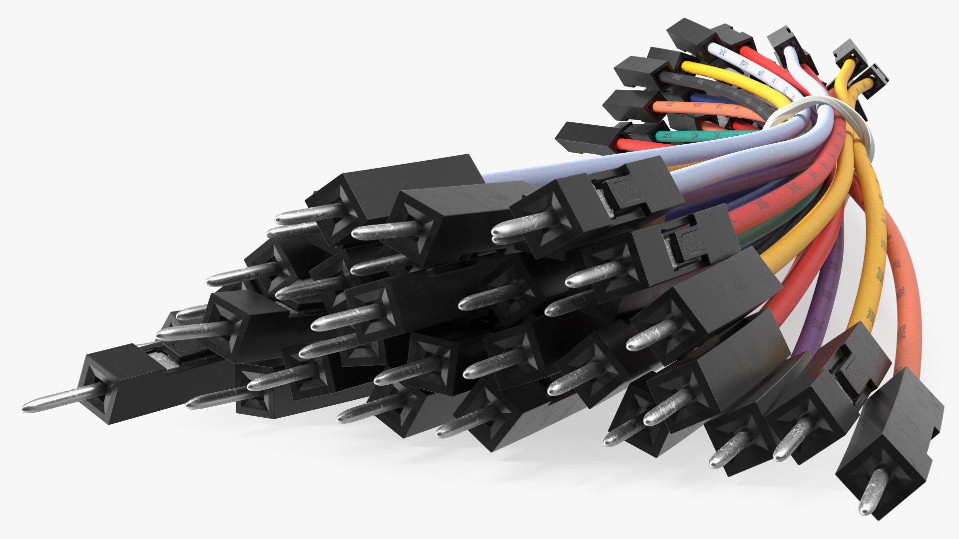 Jumper Wires Bundle Multicolored 3D