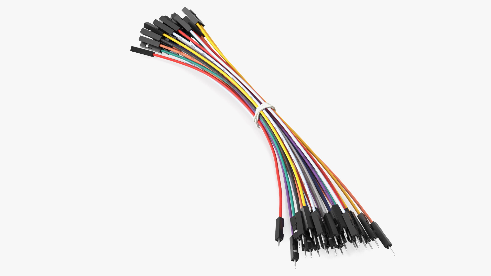 Jumper Wires Bundle Multicolored 3D