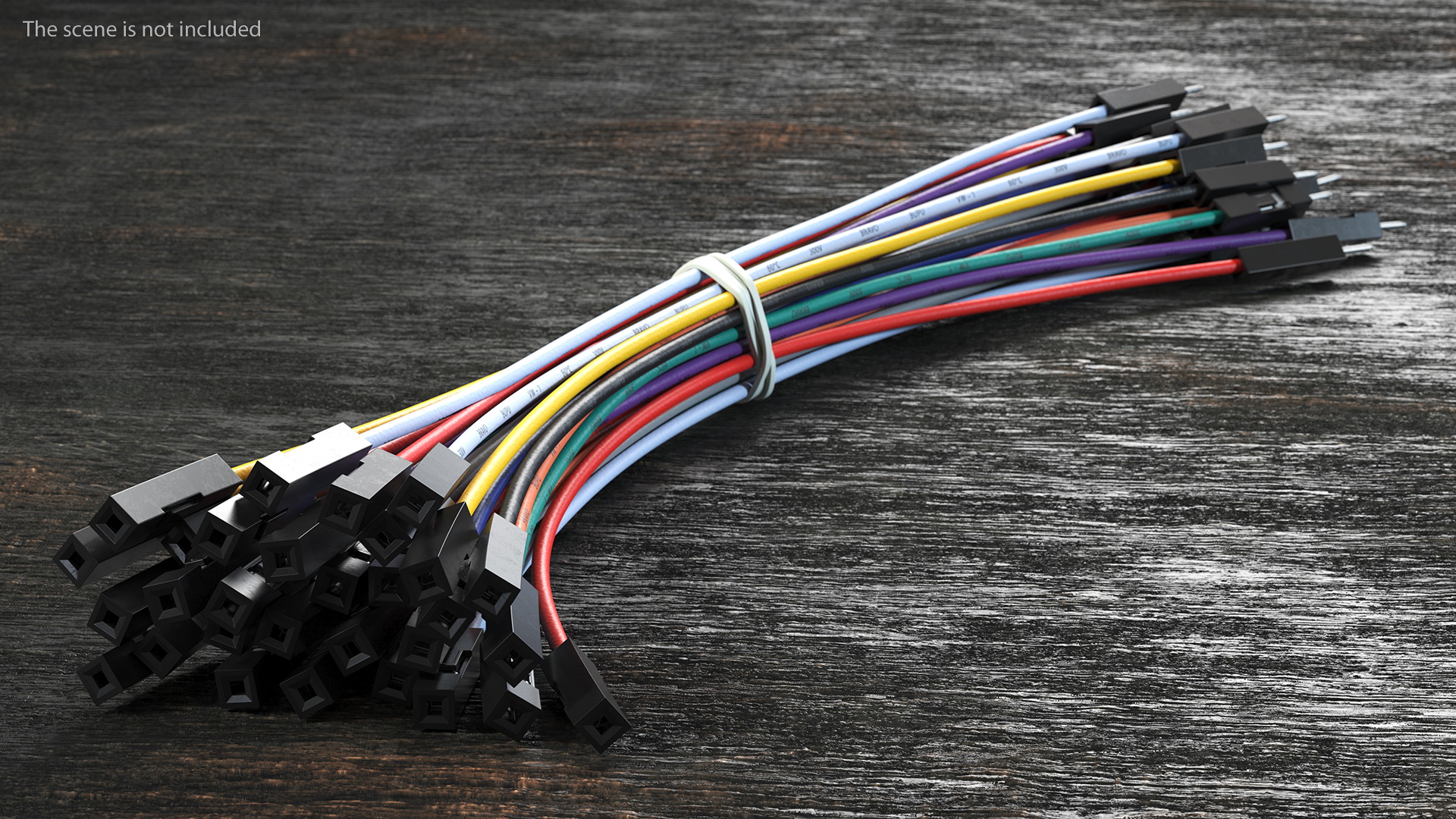 Jumper Wires Bundle Multicolored 3D