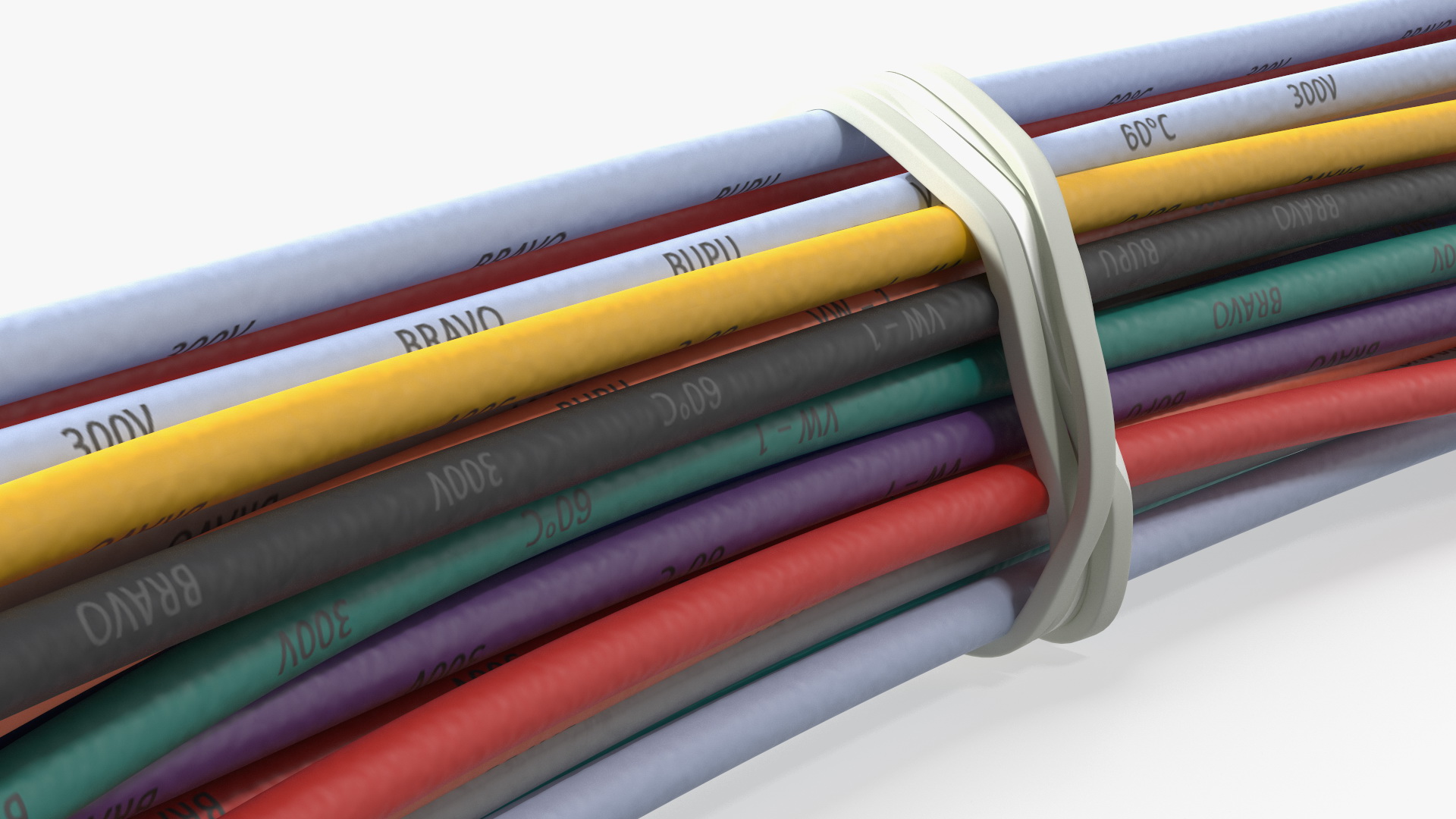 Jumper Wires Bundle Multicolored 3D