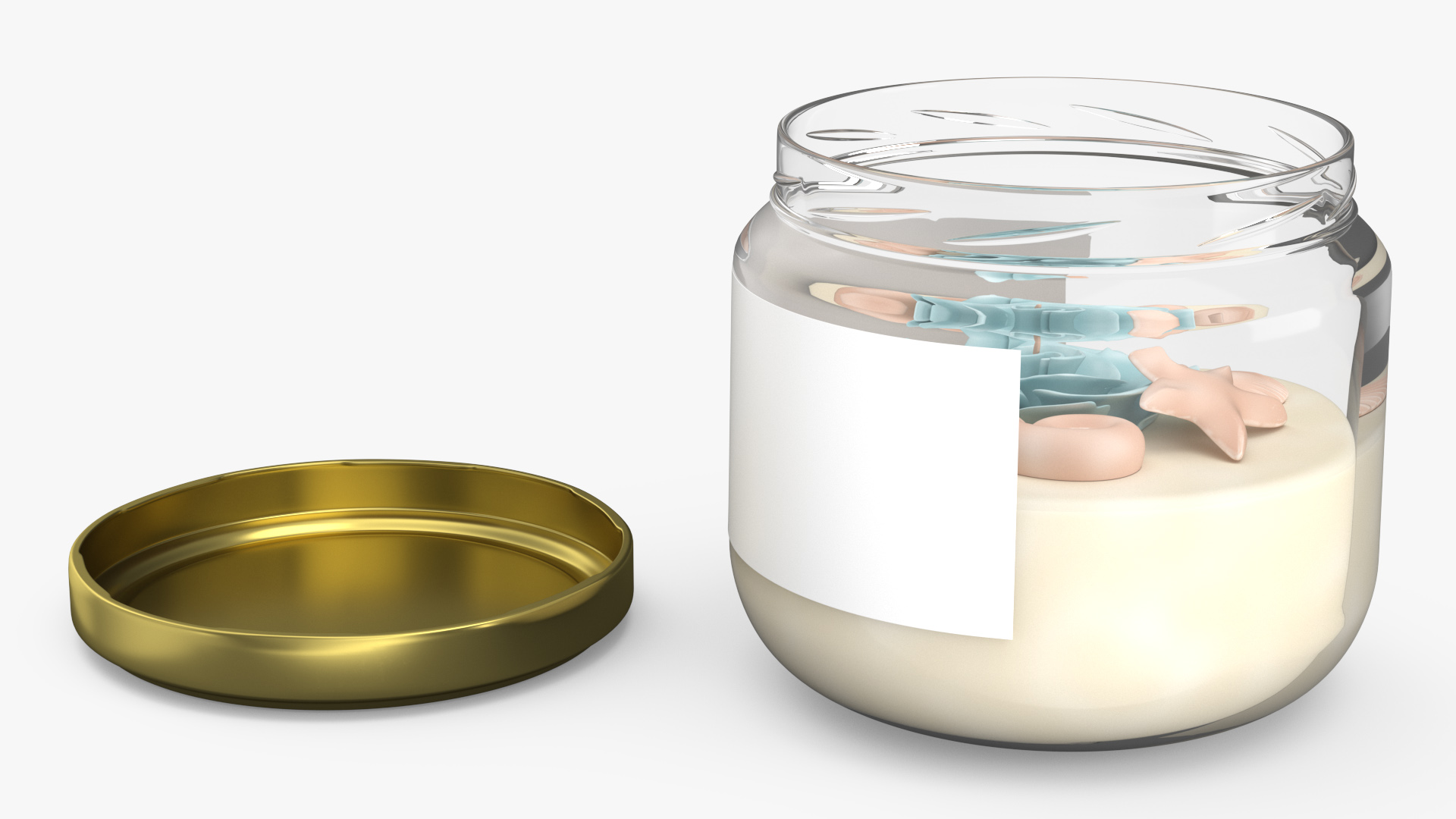3D Jar Candle with Cover