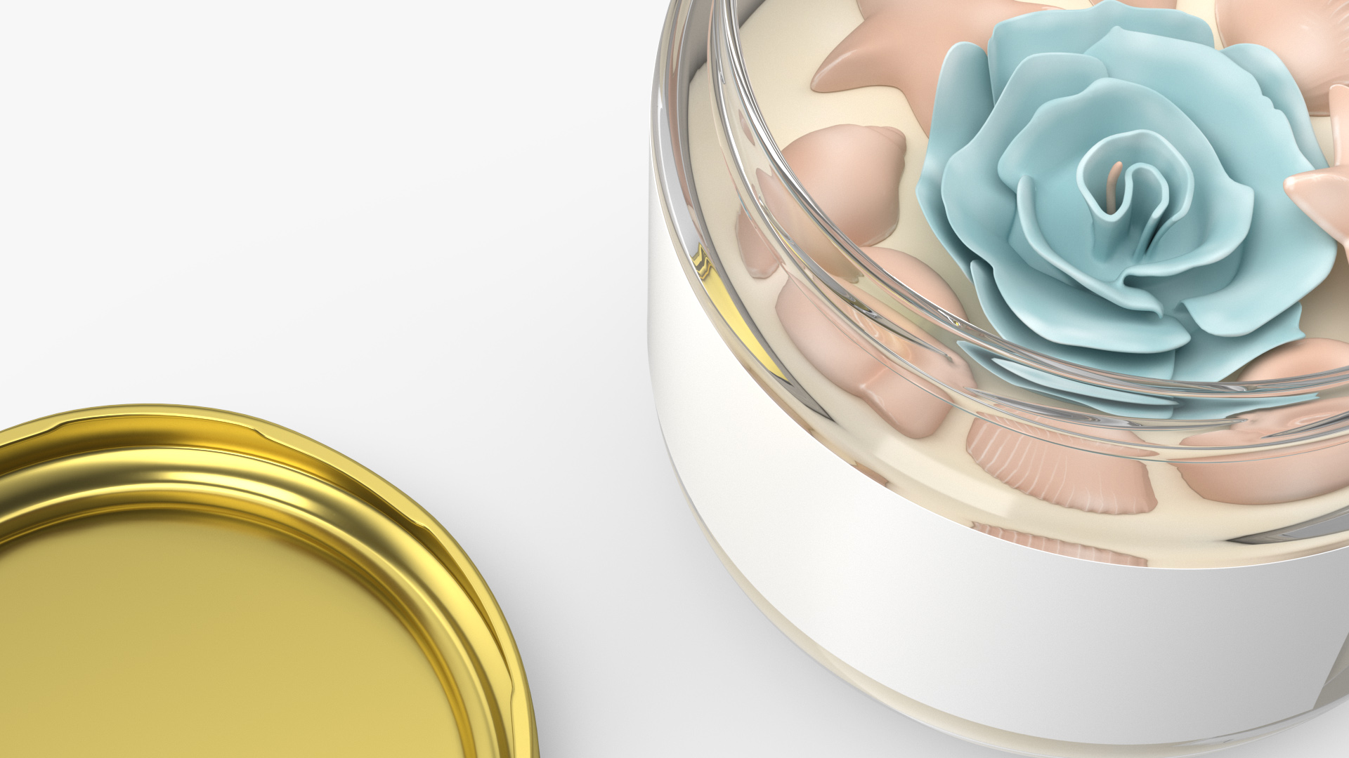 3D Jar Candle with Cover