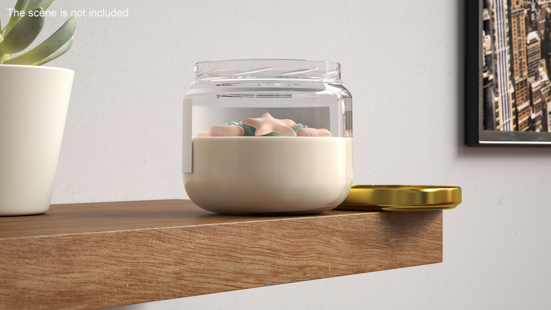 3D Jar Candle with Cover