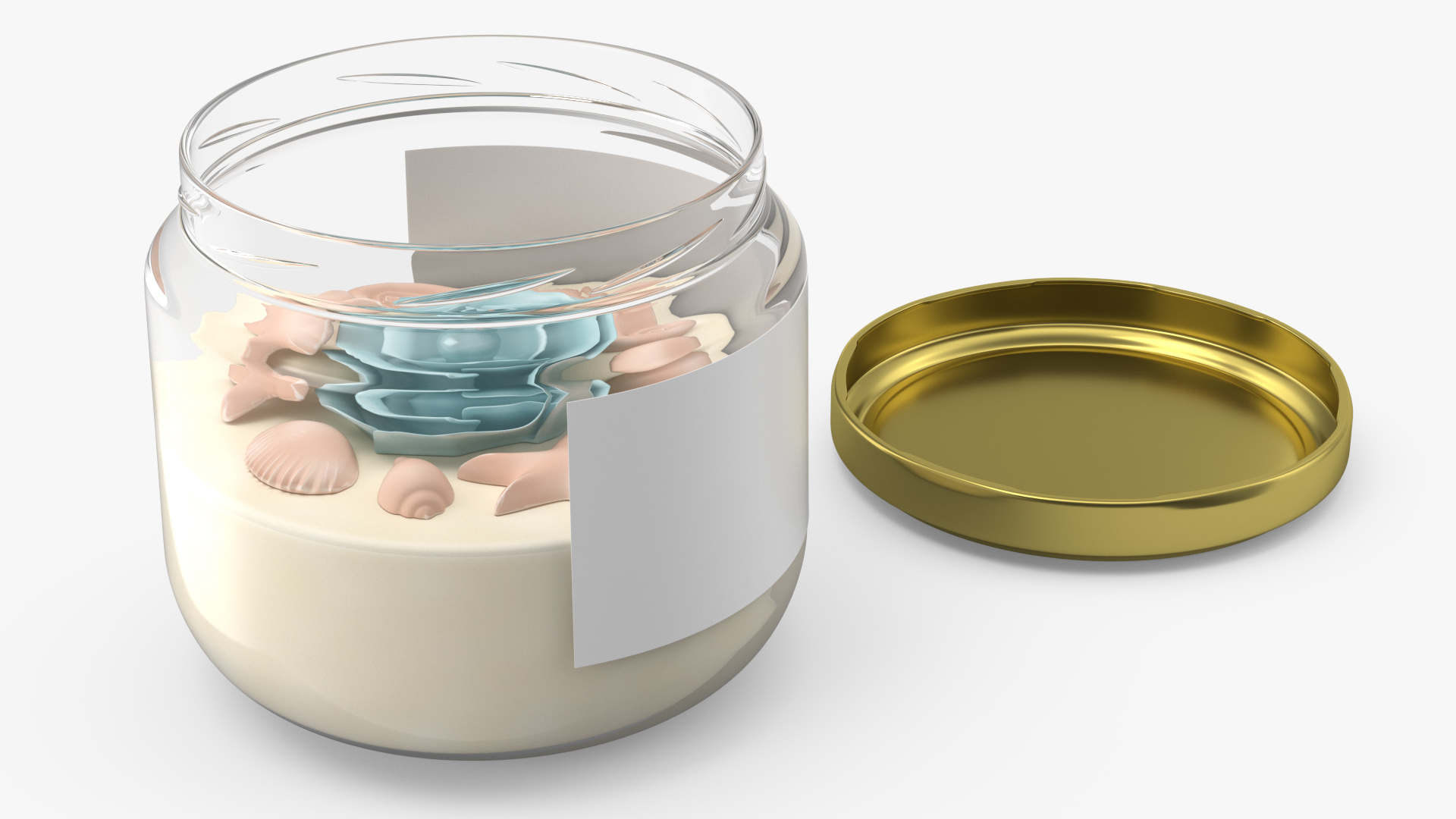 3D Jar Candle with Cover