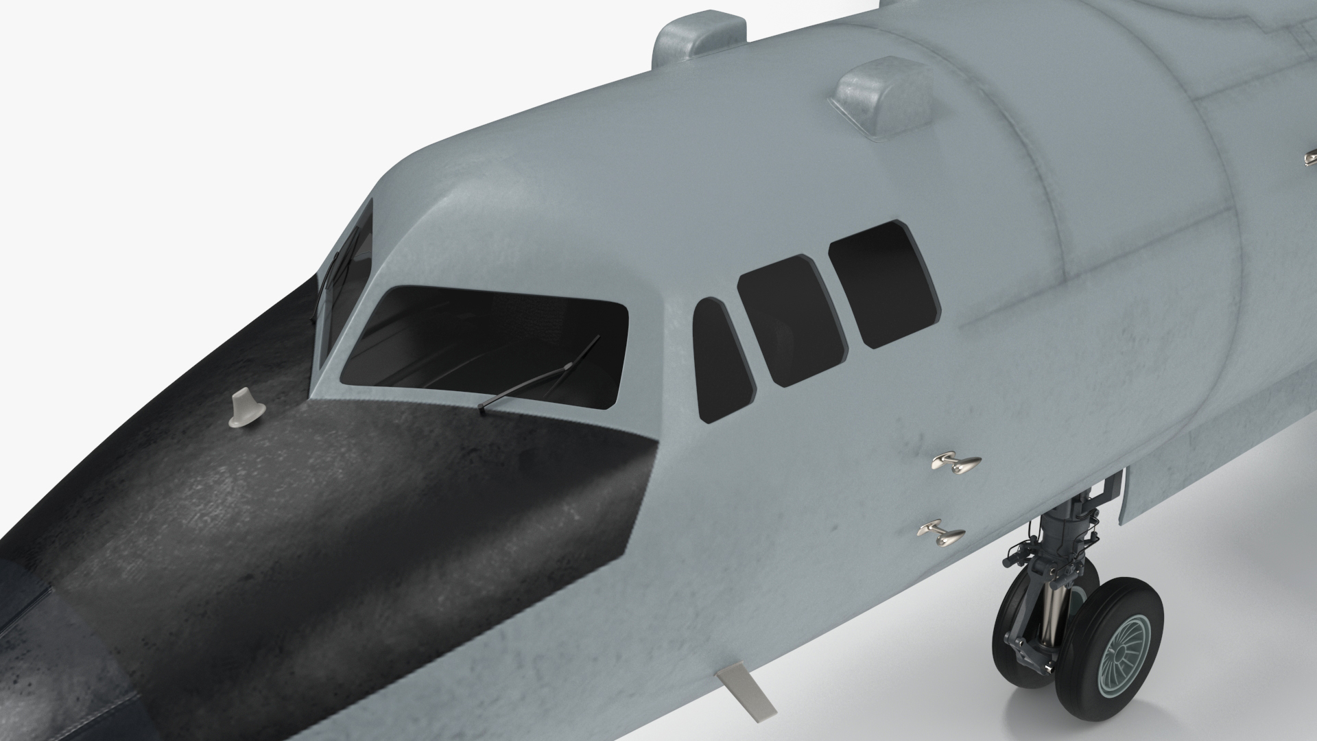 3D model Xian H-6 China Strategic Bomber with Weapon Maritime Strike Rigged for Cinema 4D