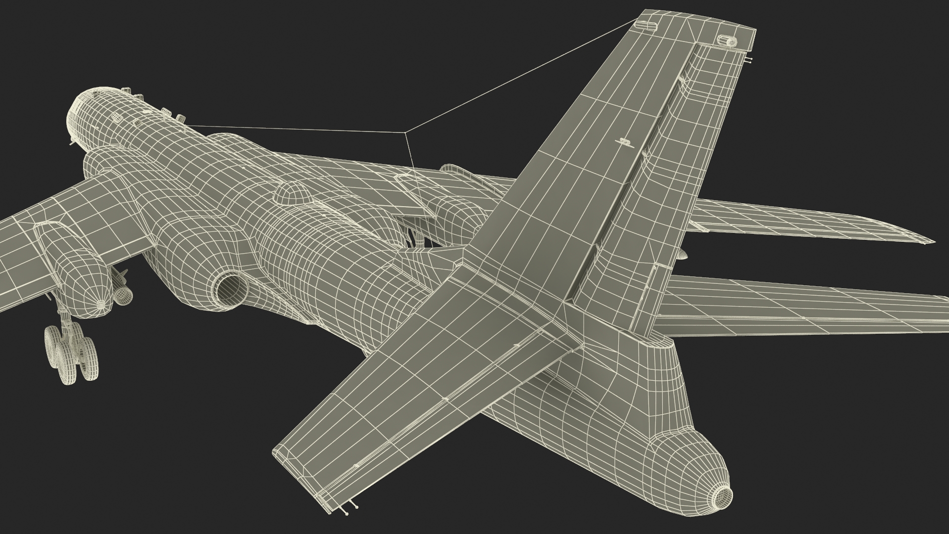 3D model Xian H-6 China Strategic Bomber with Weapon Maritime Strike Rigged for Cinema 4D