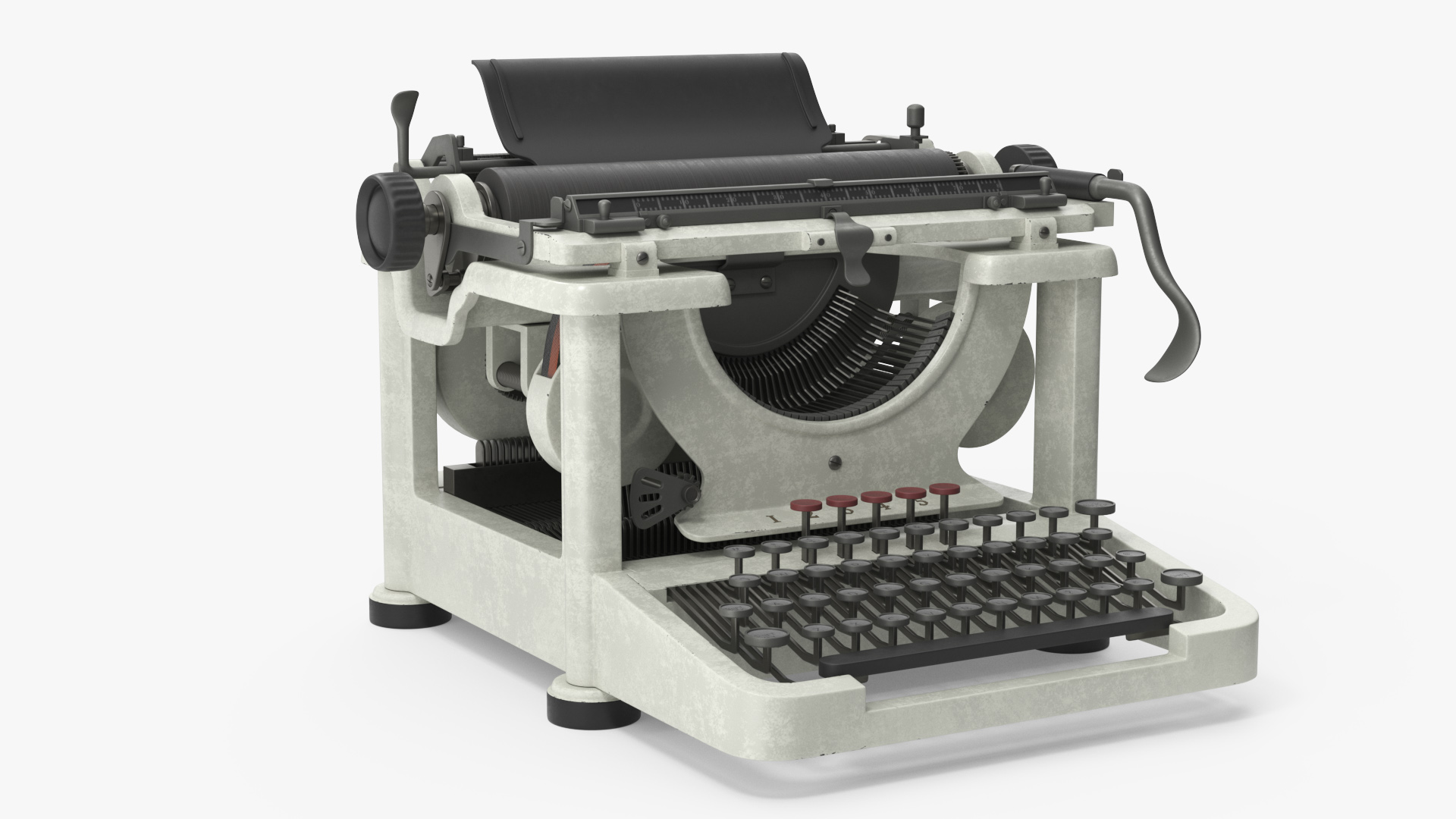 3D Typewriter Vintage model