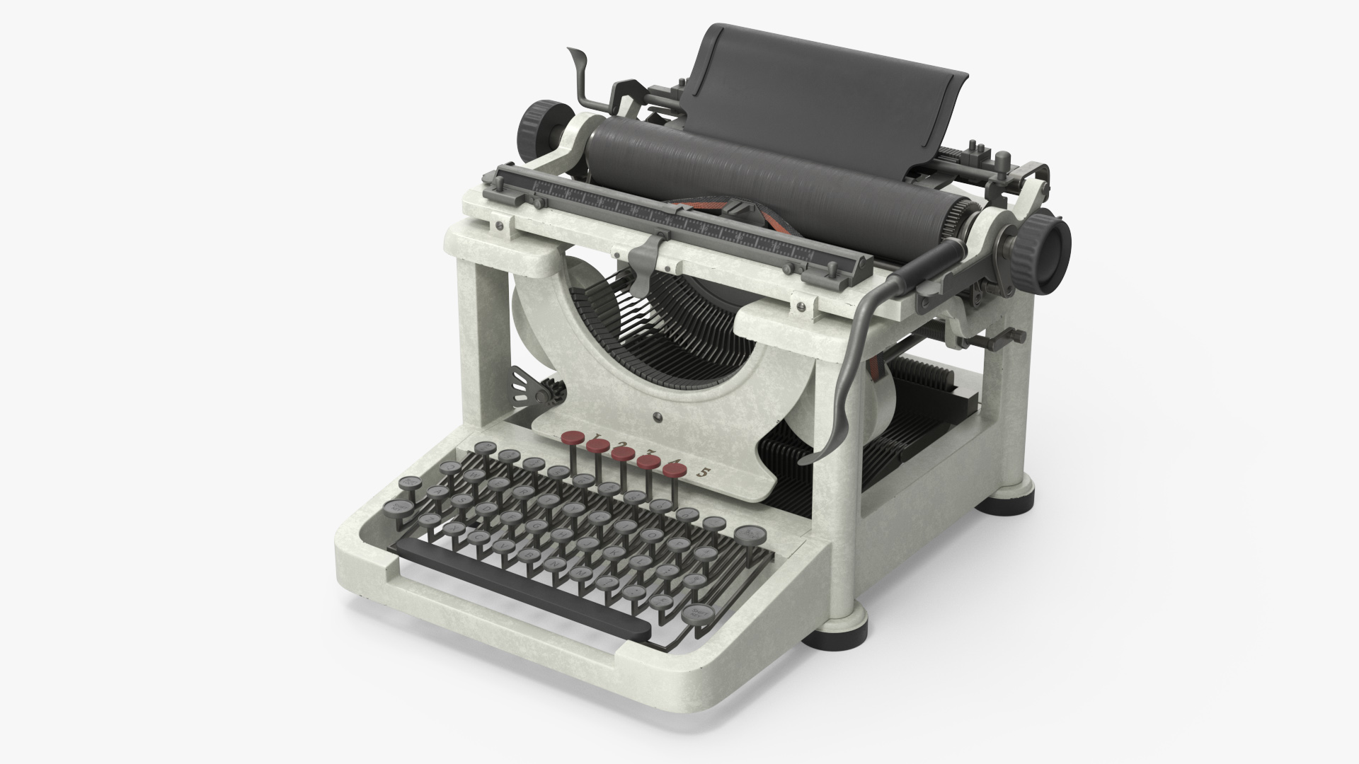 3D Typewriter Vintage model