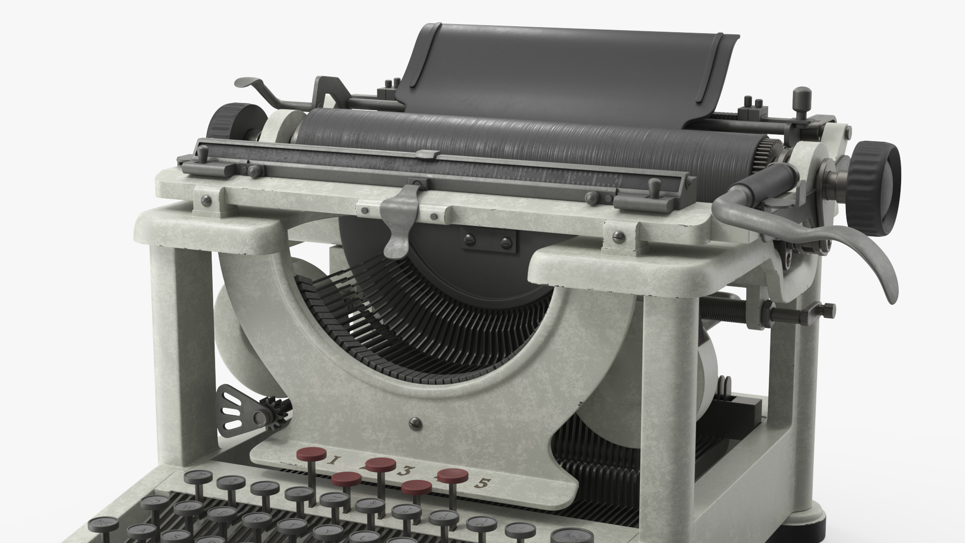 3D Typewriter Vintage model