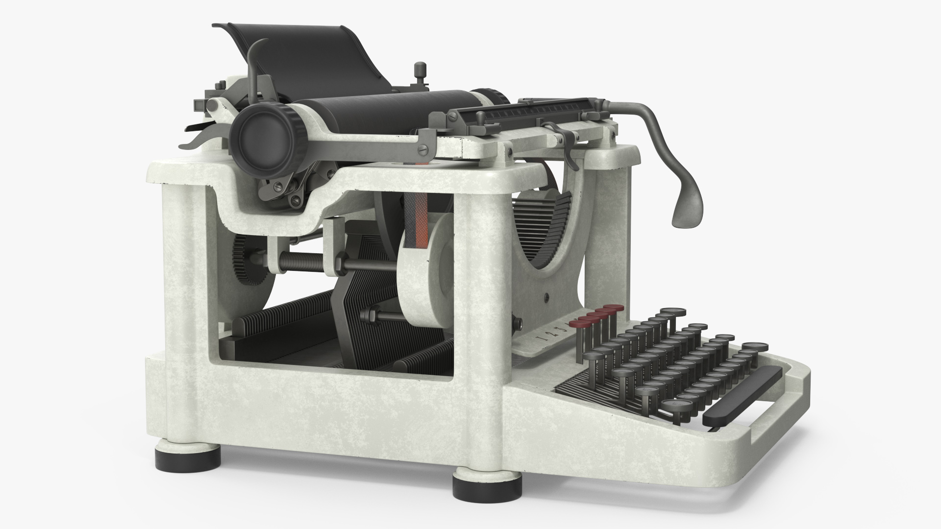 3D Typewriter Vintage model