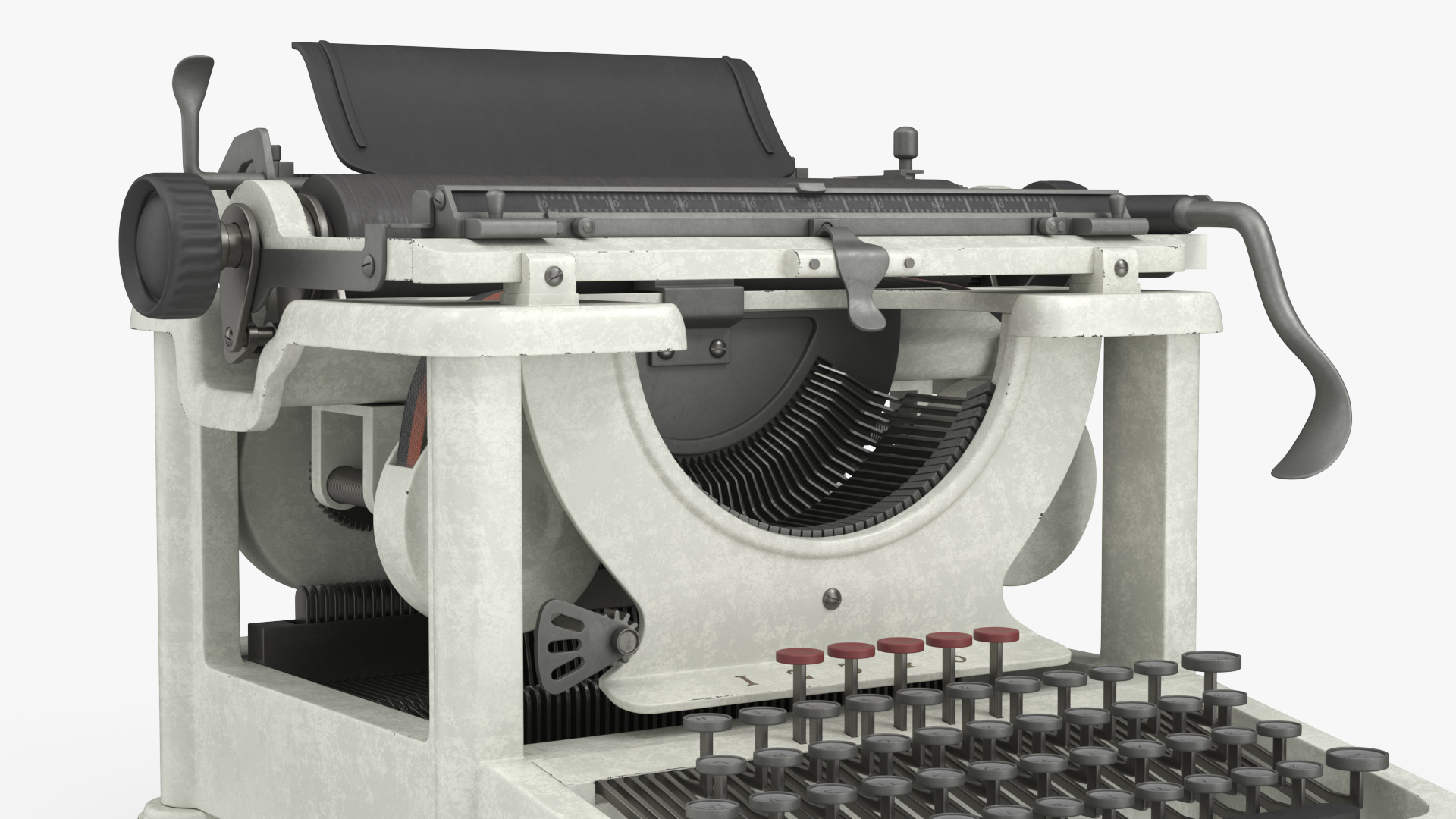 3D Typewriter Vintage model