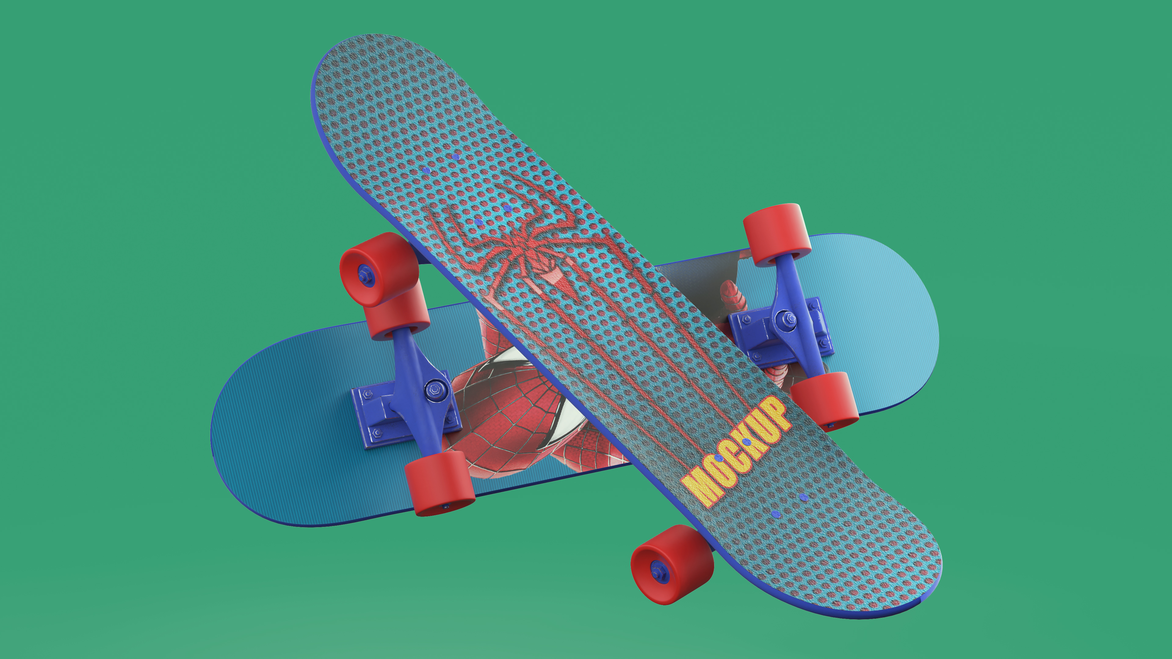 Classic Skateboard Spider-Man 3D model