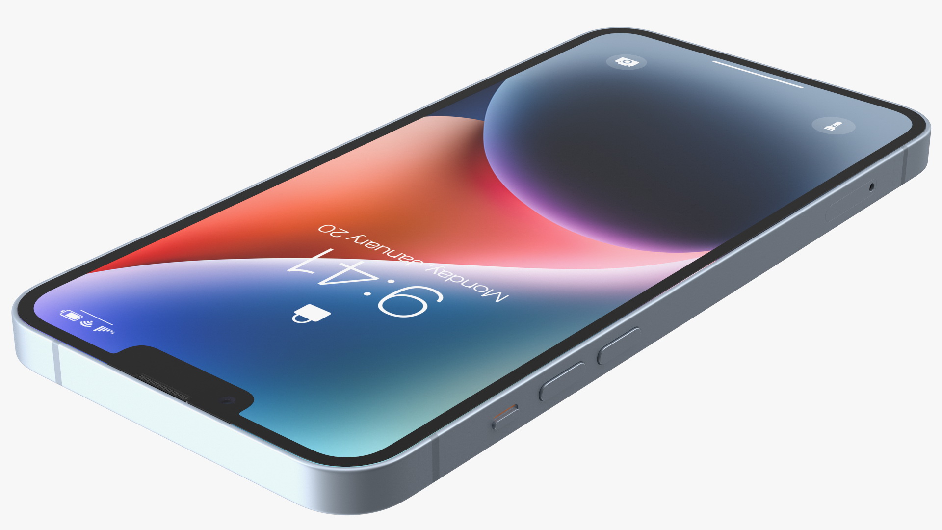 3D model Apple iPhone 14 Plus Blue