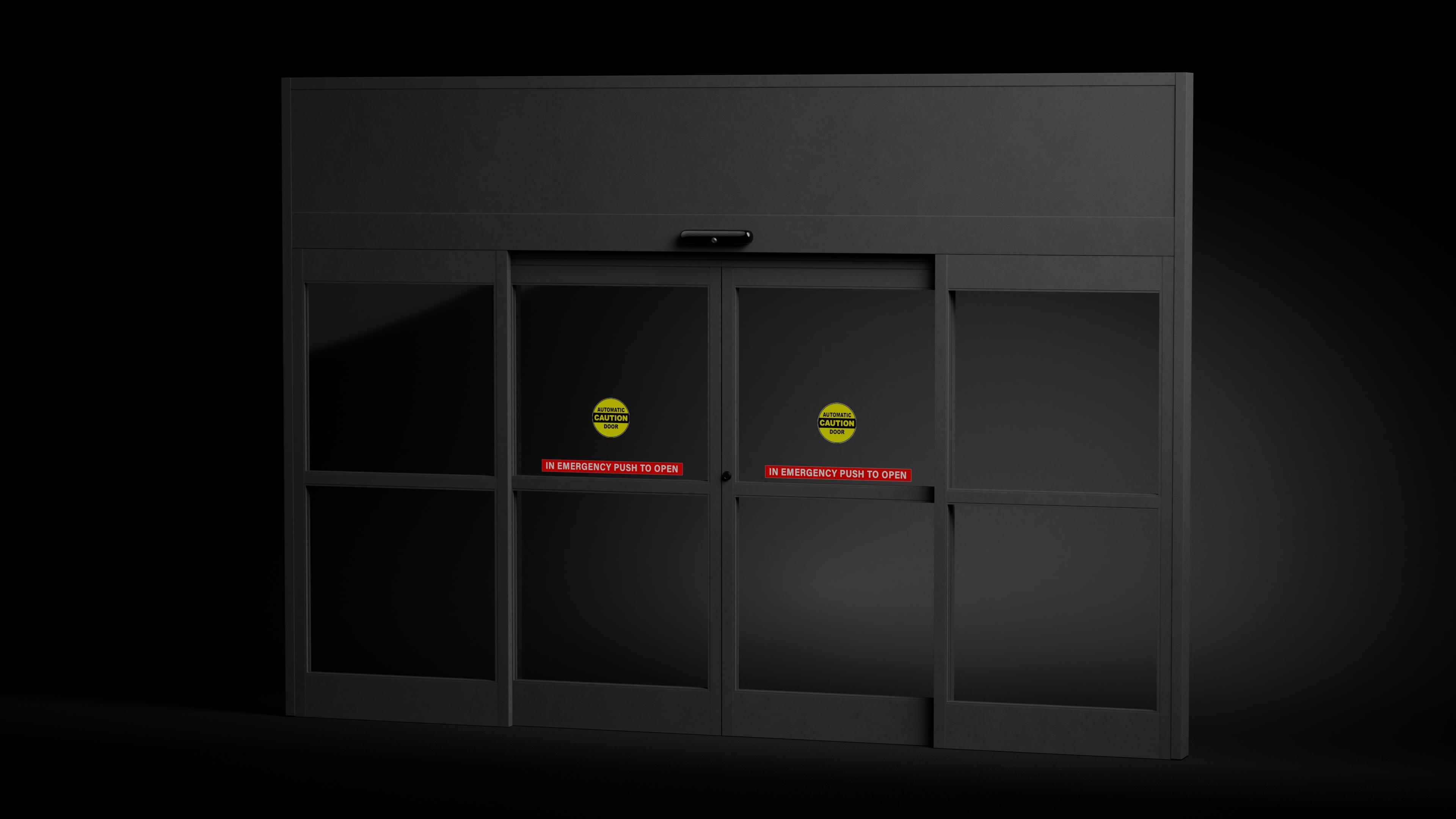 3D Automatic Retail Sliding Door System