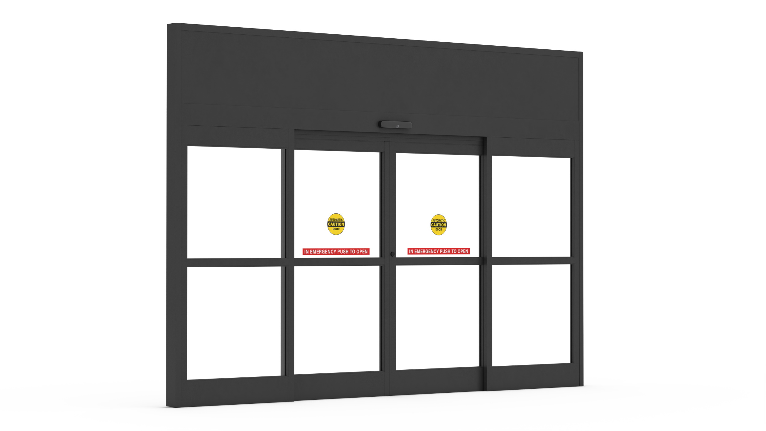 3D Automatic Retail Sliding Door System