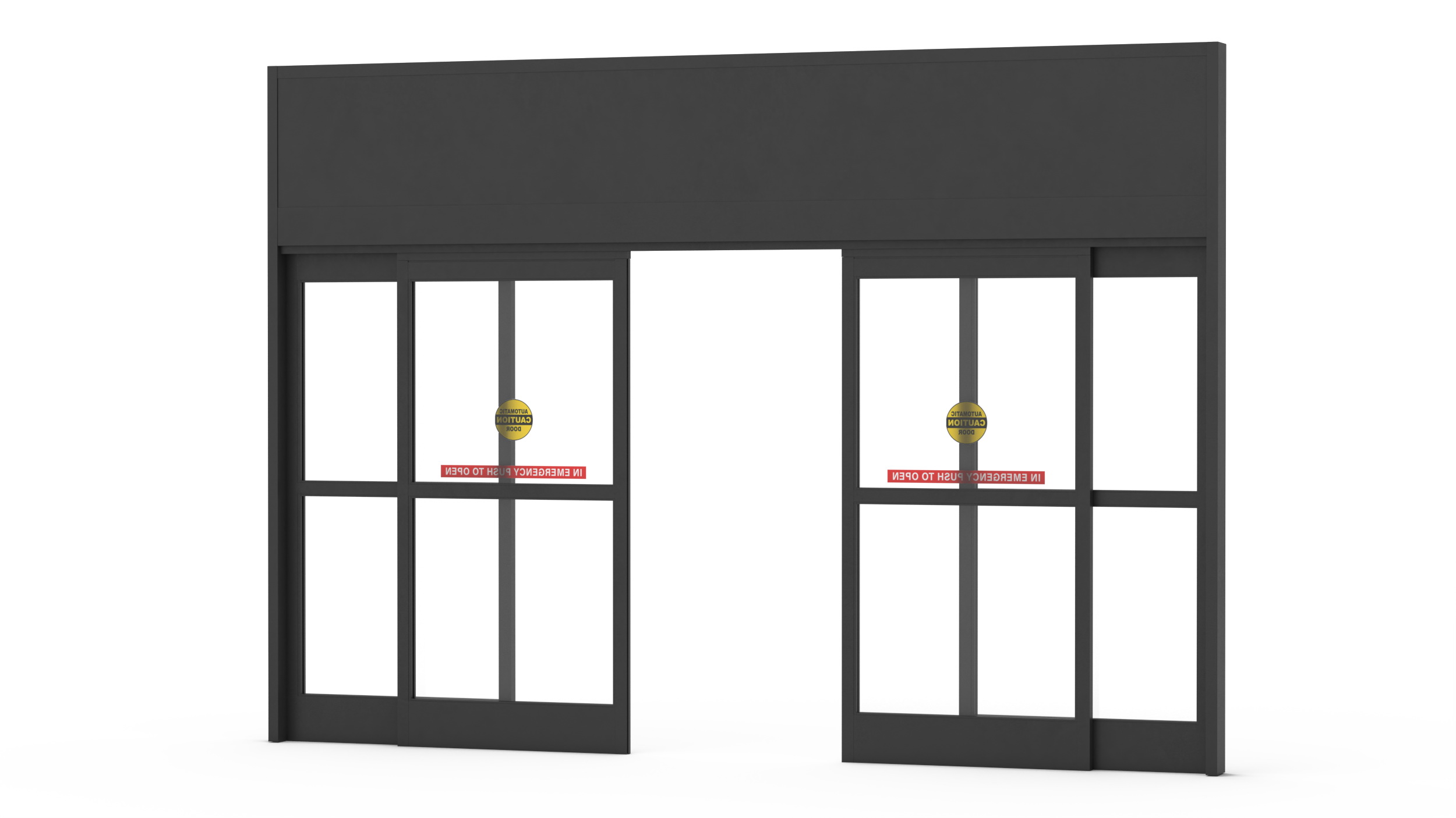 3D Automatic Retail Sliding Door System