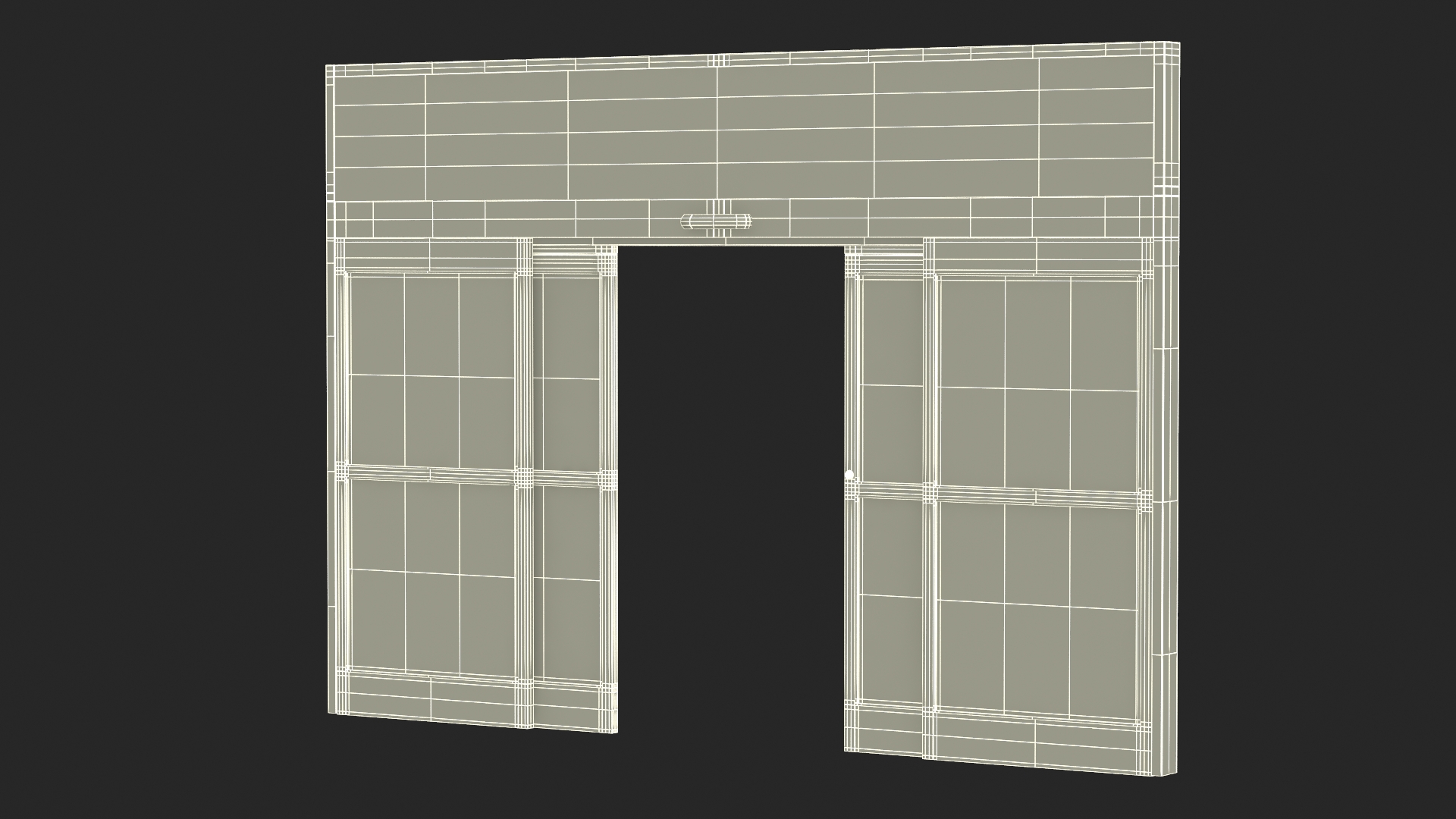3D Automatic Retail Sliding Door System