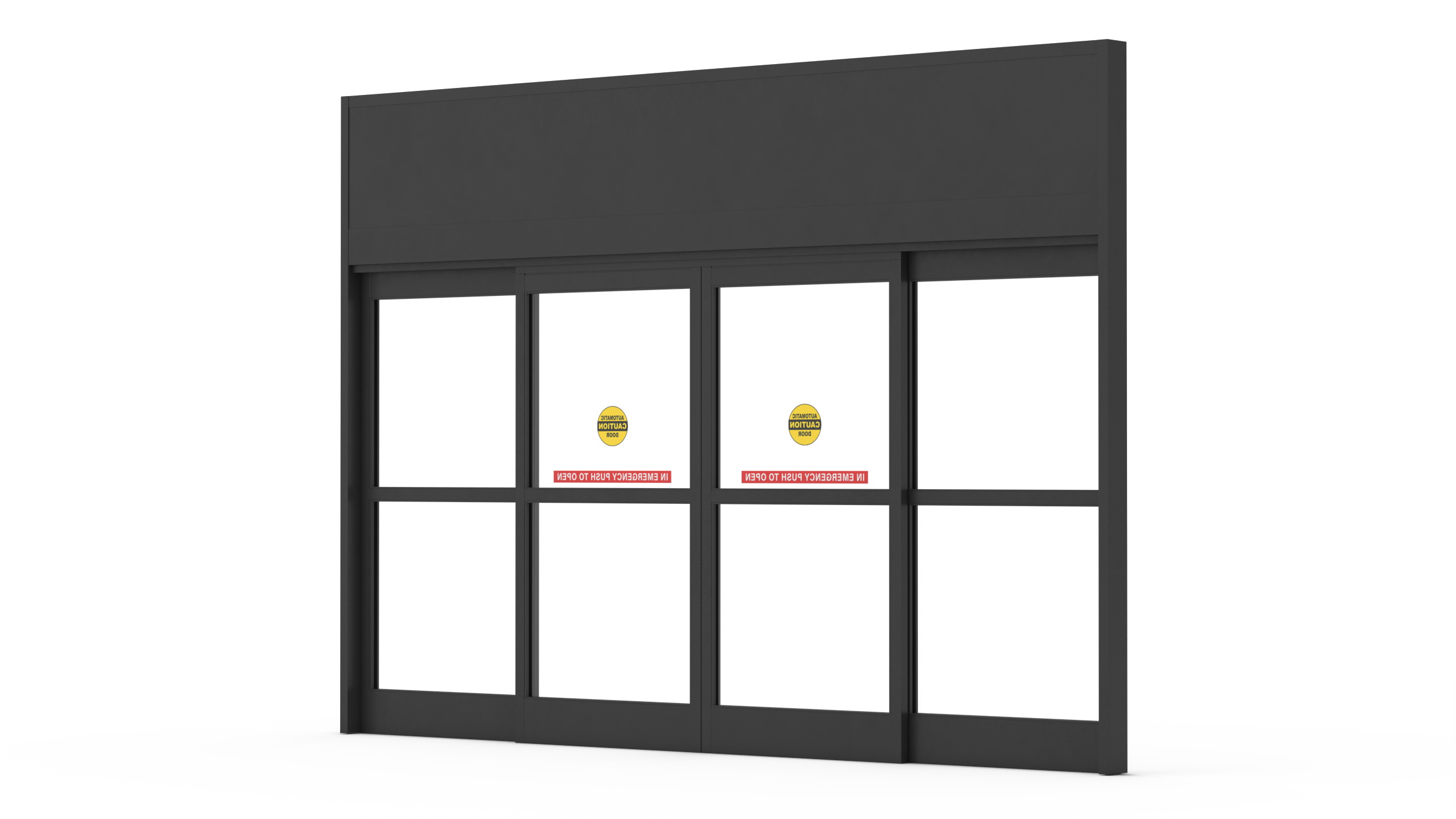 3D Automatic Retail Sliding Door System