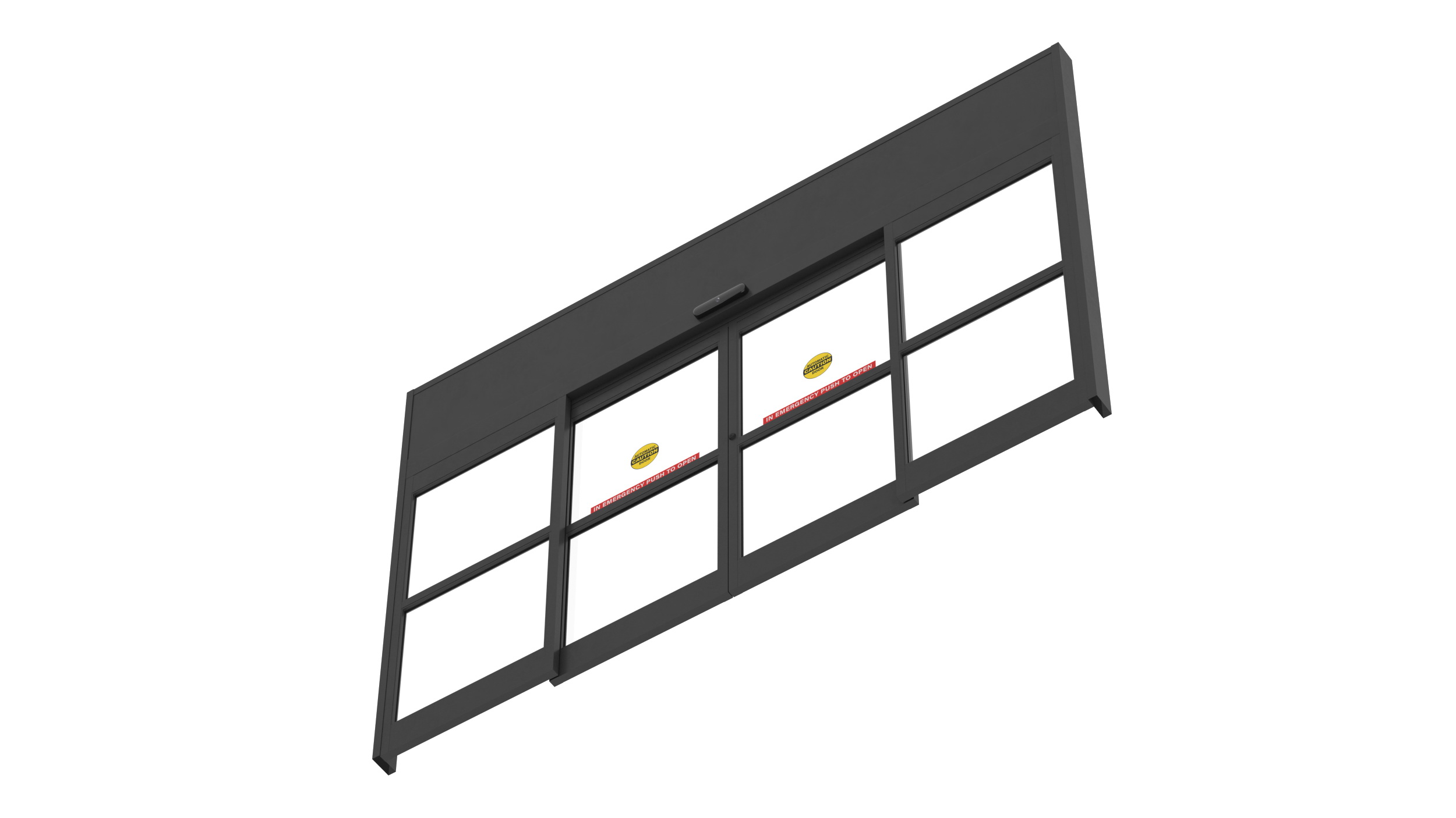3D Automatic Retail Sliding Door System