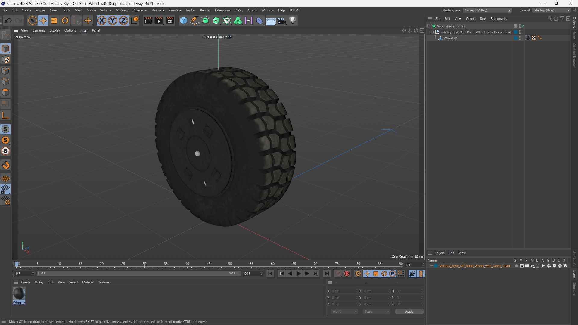 Military Style Off Road Wheel with Deep Tread - view 12