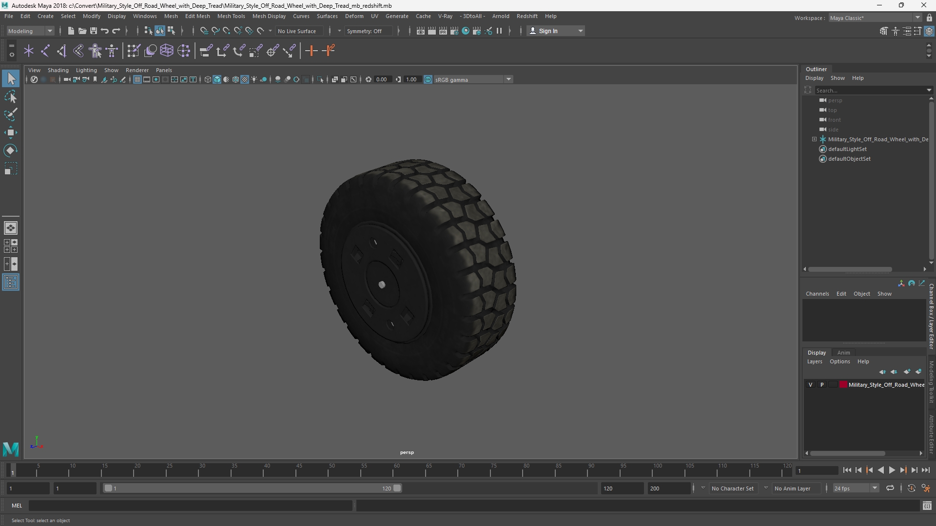 Military Style Off Road Wheel with Deep Tread - view 11