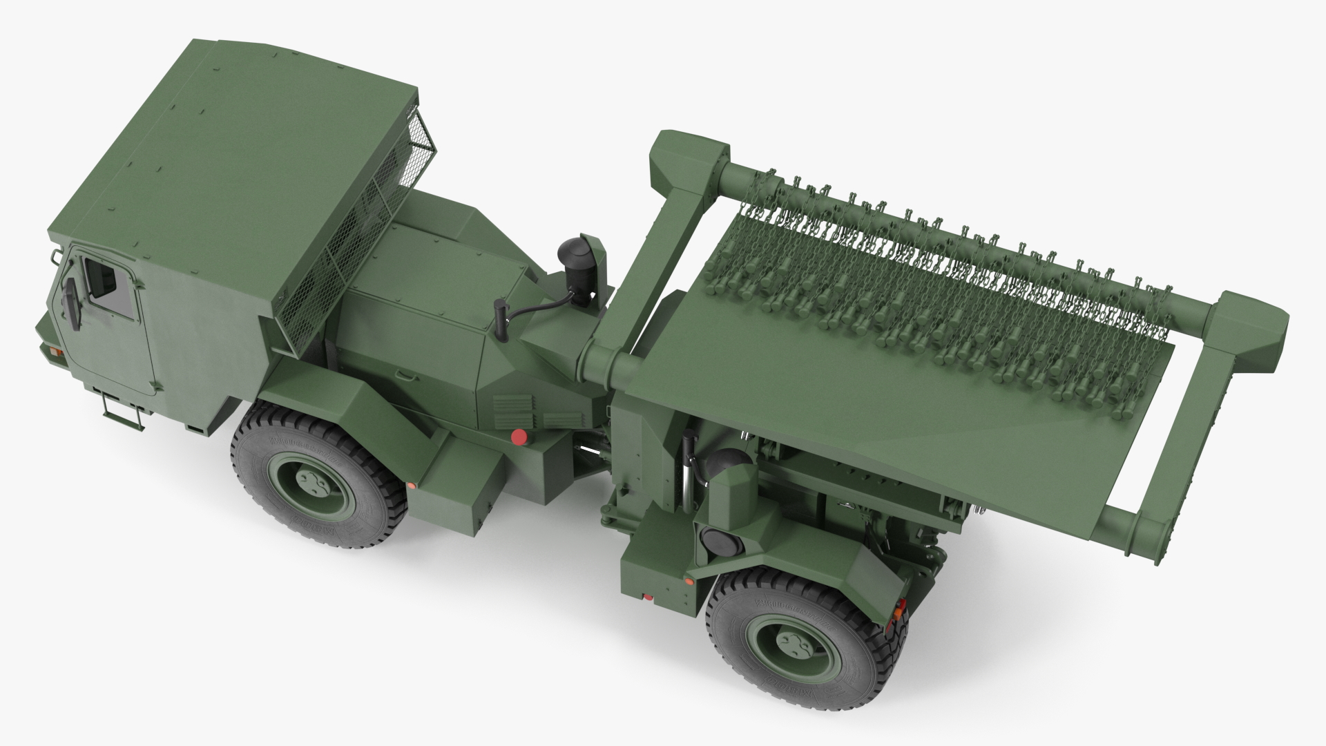 3D Mine Sweeper Vehicle Hydrema 910 Khaki model