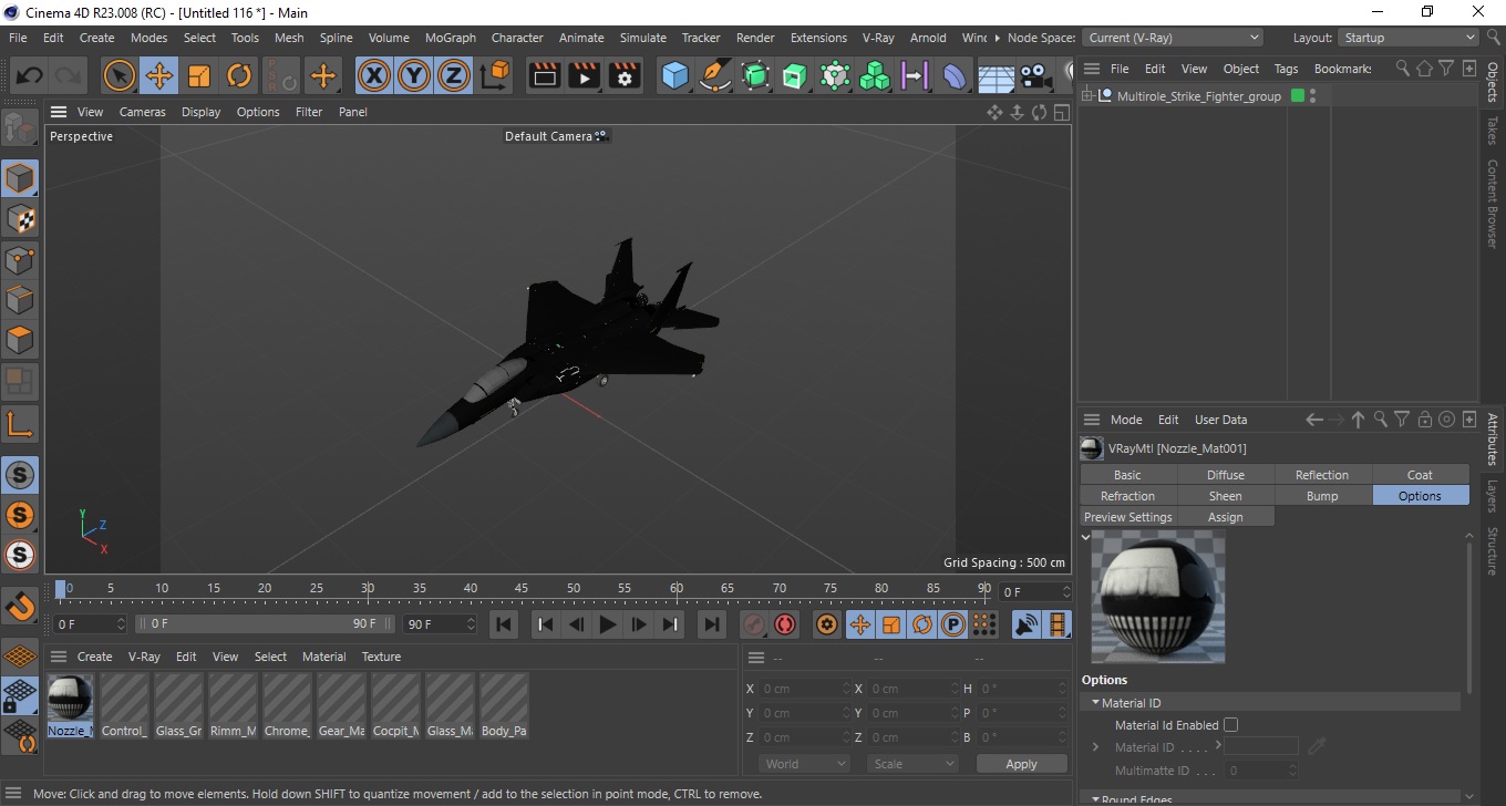 Multirole Strike Fighter 3D model