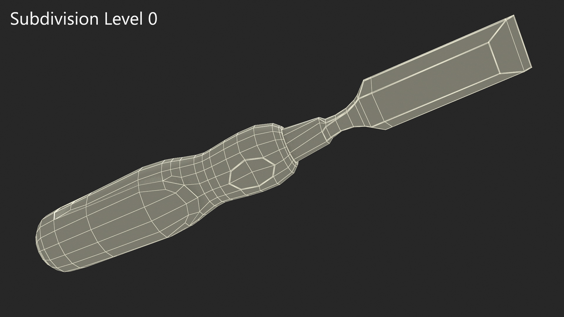 3D Wood Chisel Dewalt model