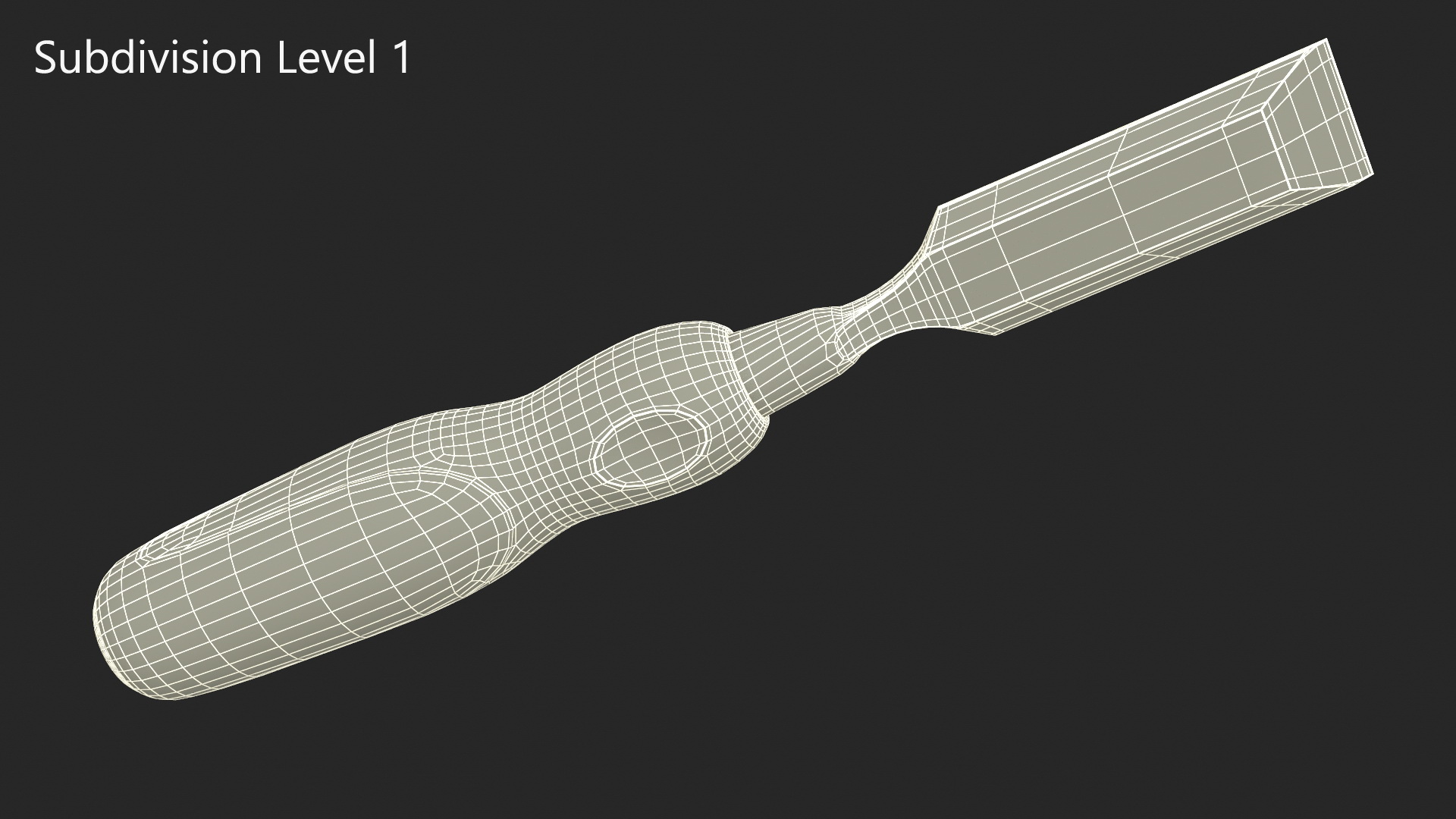 3D Wood Chisel Dewalt model