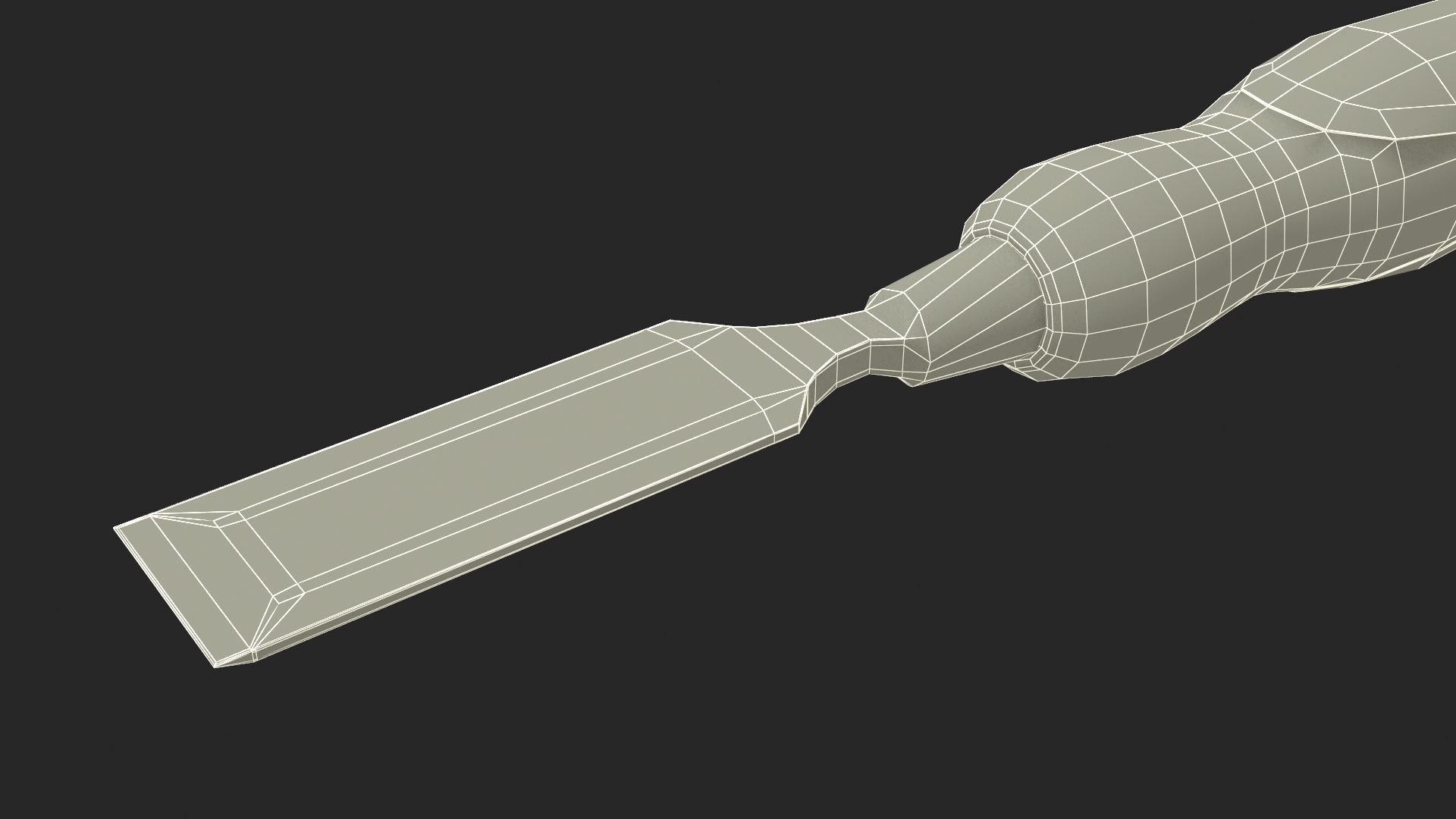 3D Wood Chisel Dewalt model