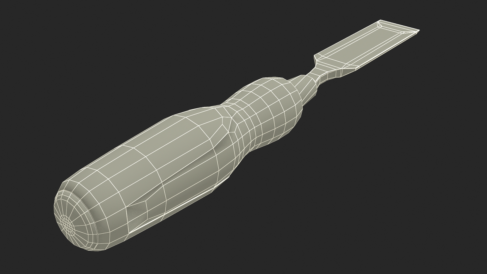3D Wood Chisel Dewalt model