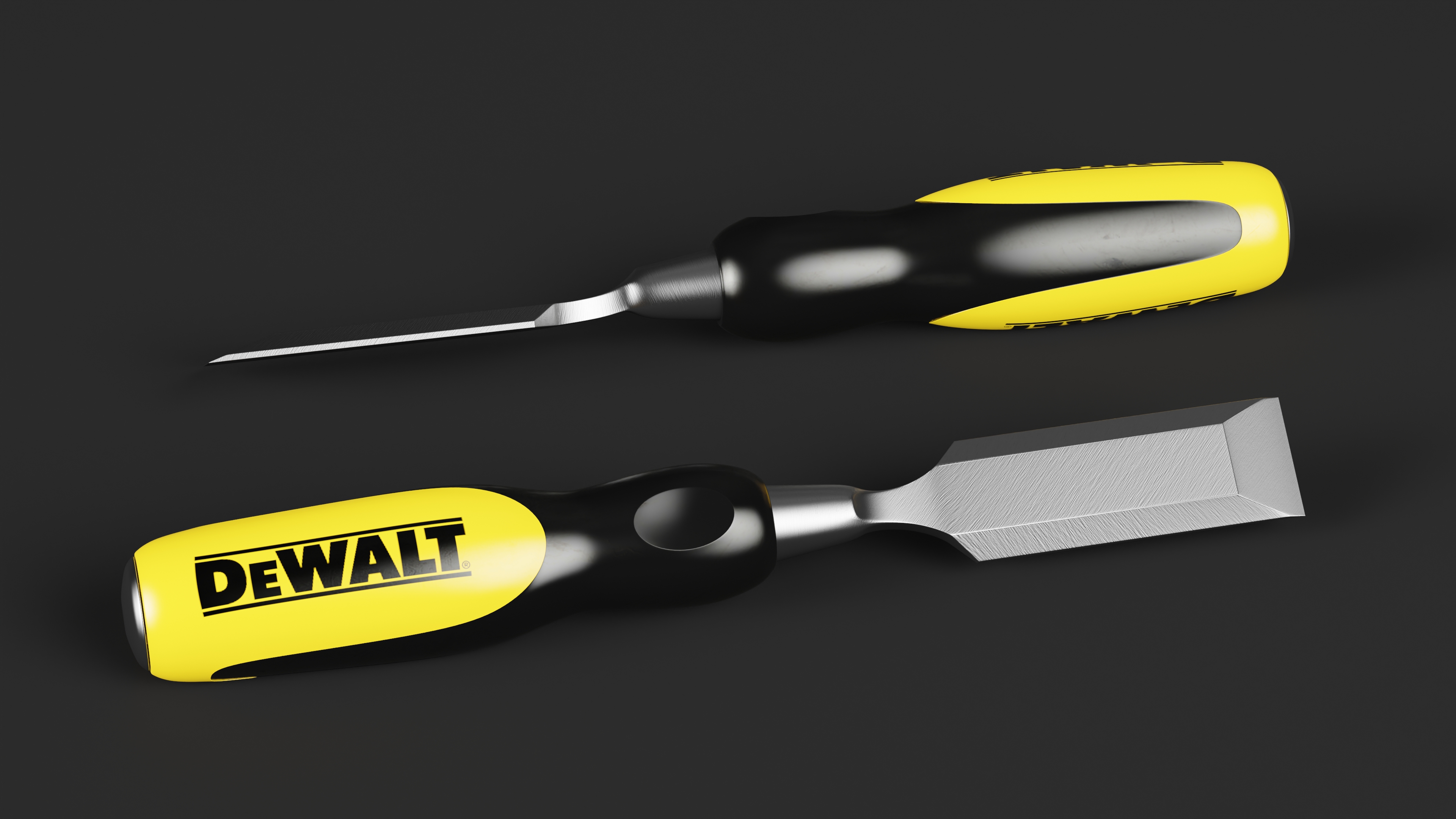 3D Wood Chisel Dewalt model